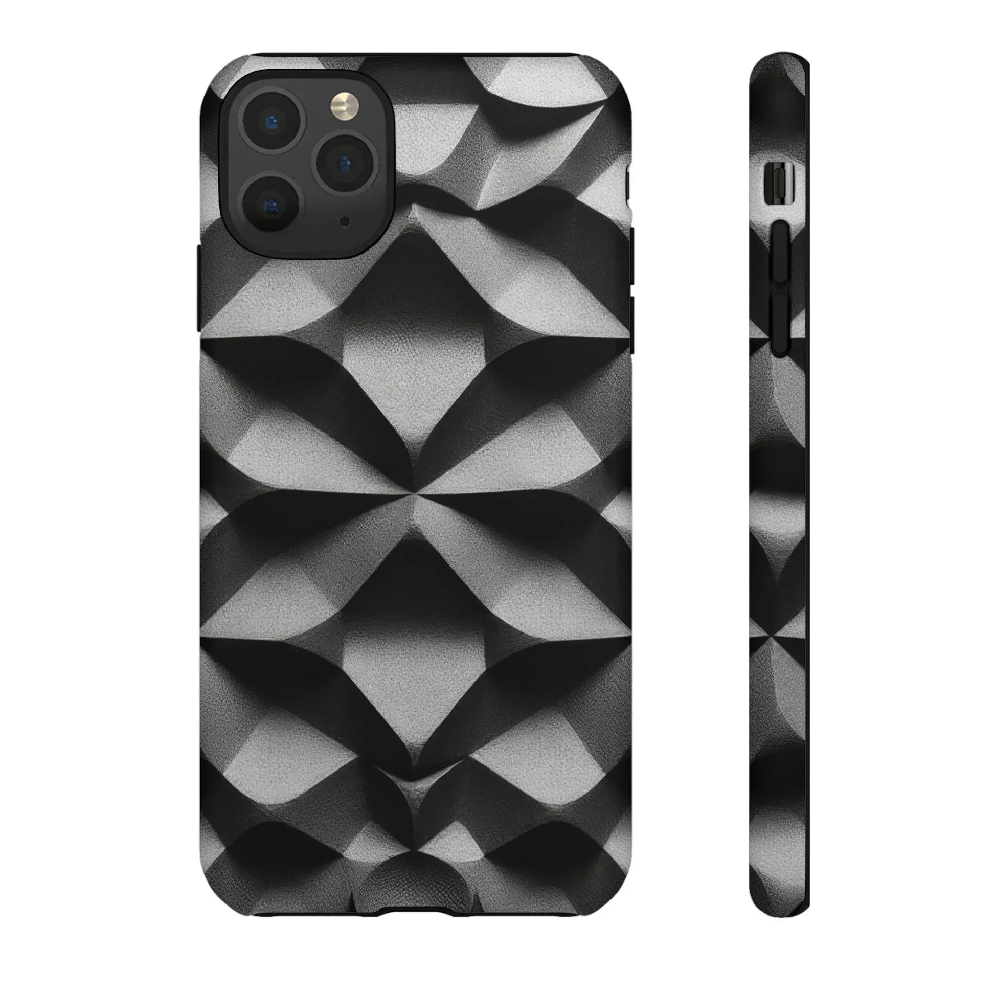 3D Geometric Phone Case for iPhone 8–17 - KARARMDESIGN