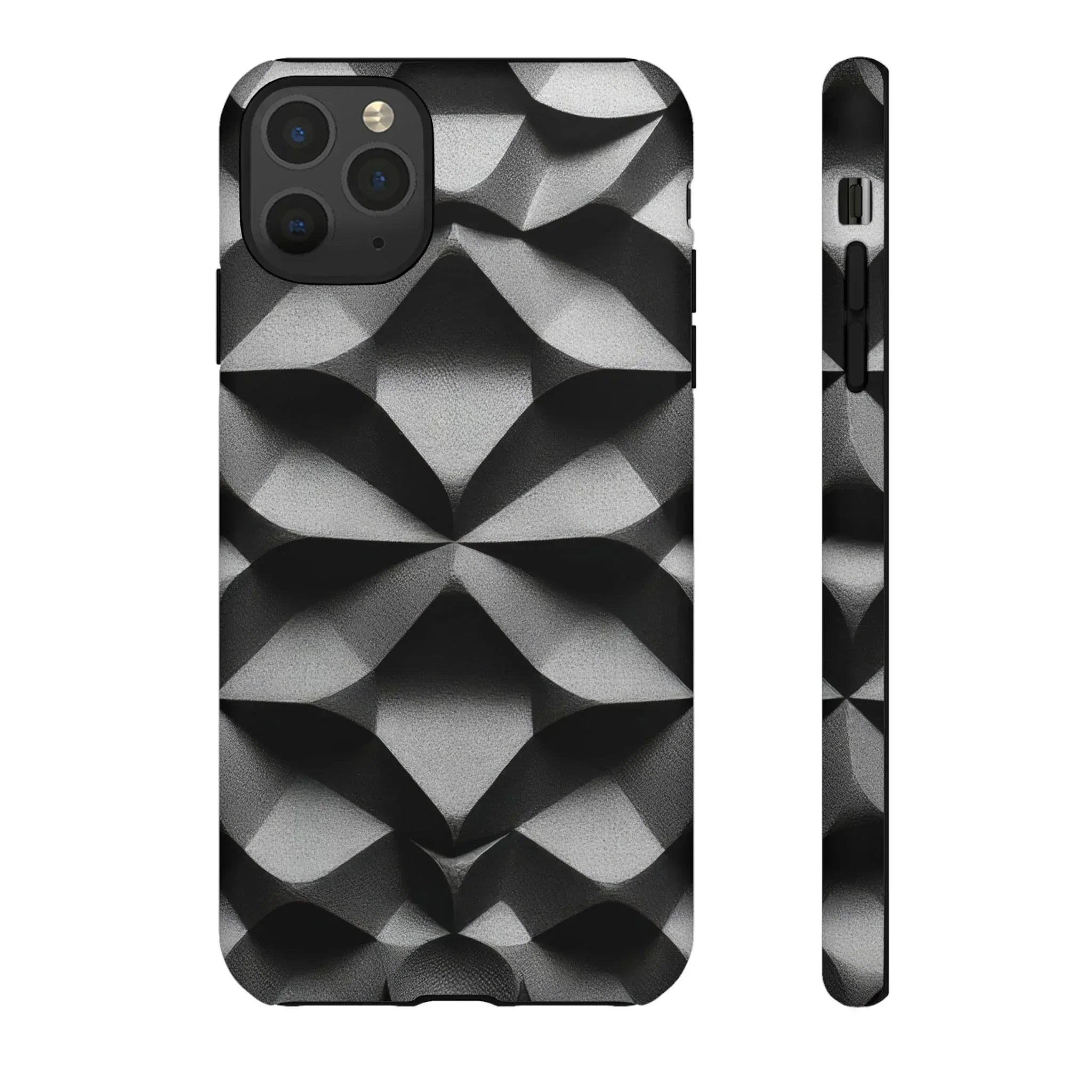 3D Geometric Phone Case for iPhone 8–17 - KARARMDESIGN
