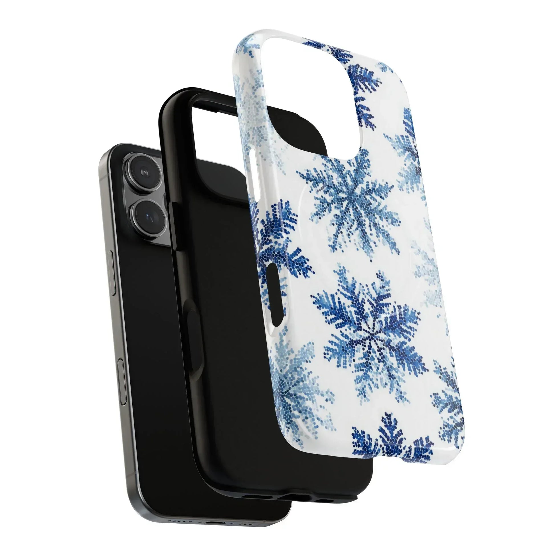 Snowflake Elegance Phone Case for iPhone 13-17 - KARARMDESIGN