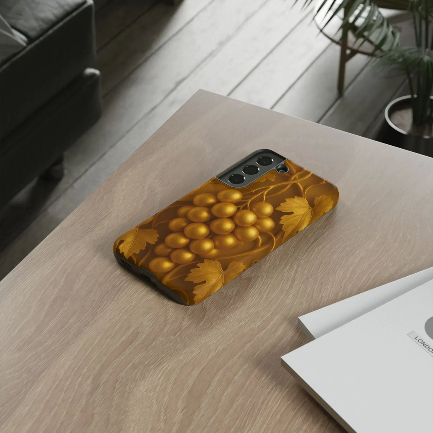 Golden Grapes Phone Case for Samsung Galaxy S10-S25 Models - KarArmDesign
