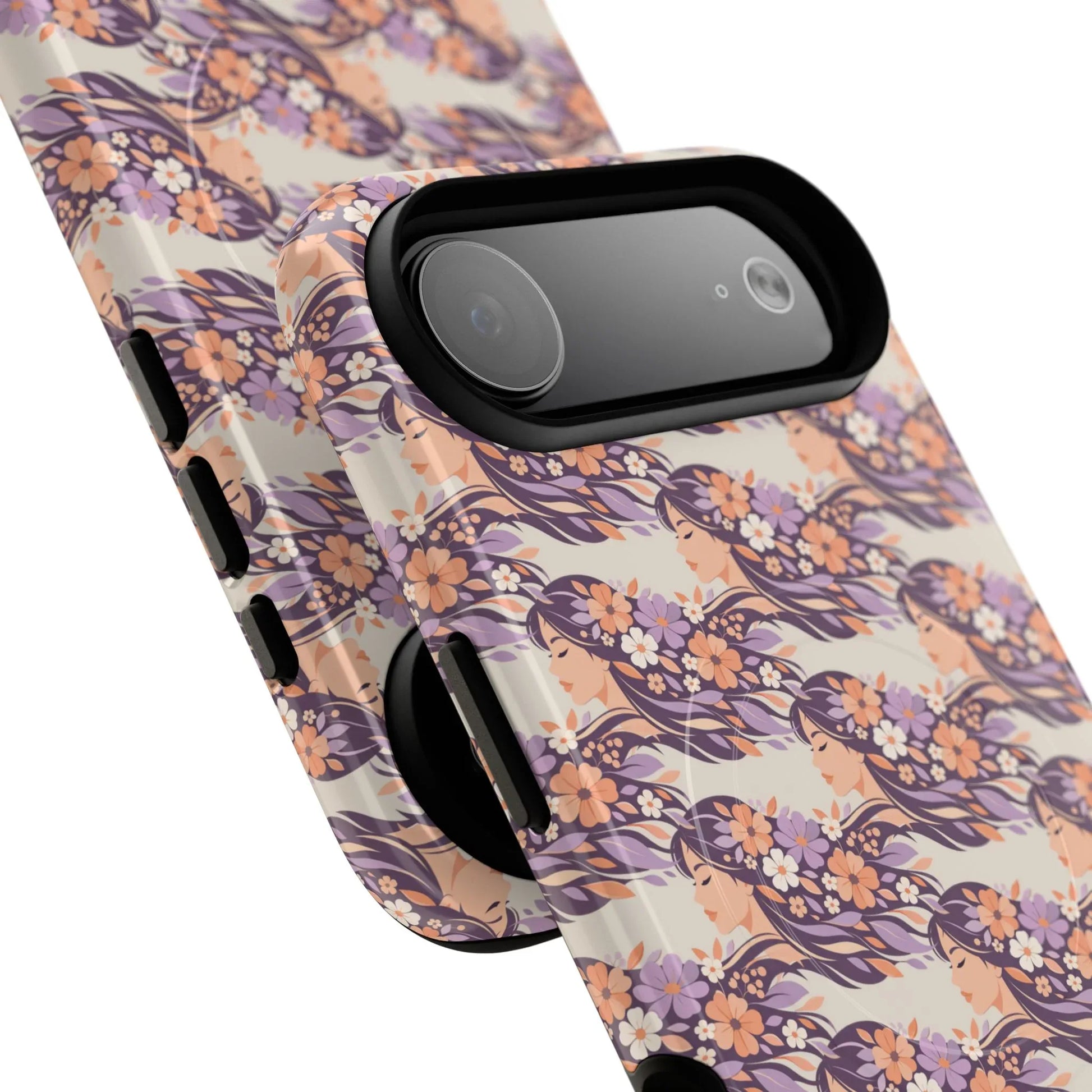 Floral Goddess Phone Case for iPhone 13-17 - KARARMDESIGN
