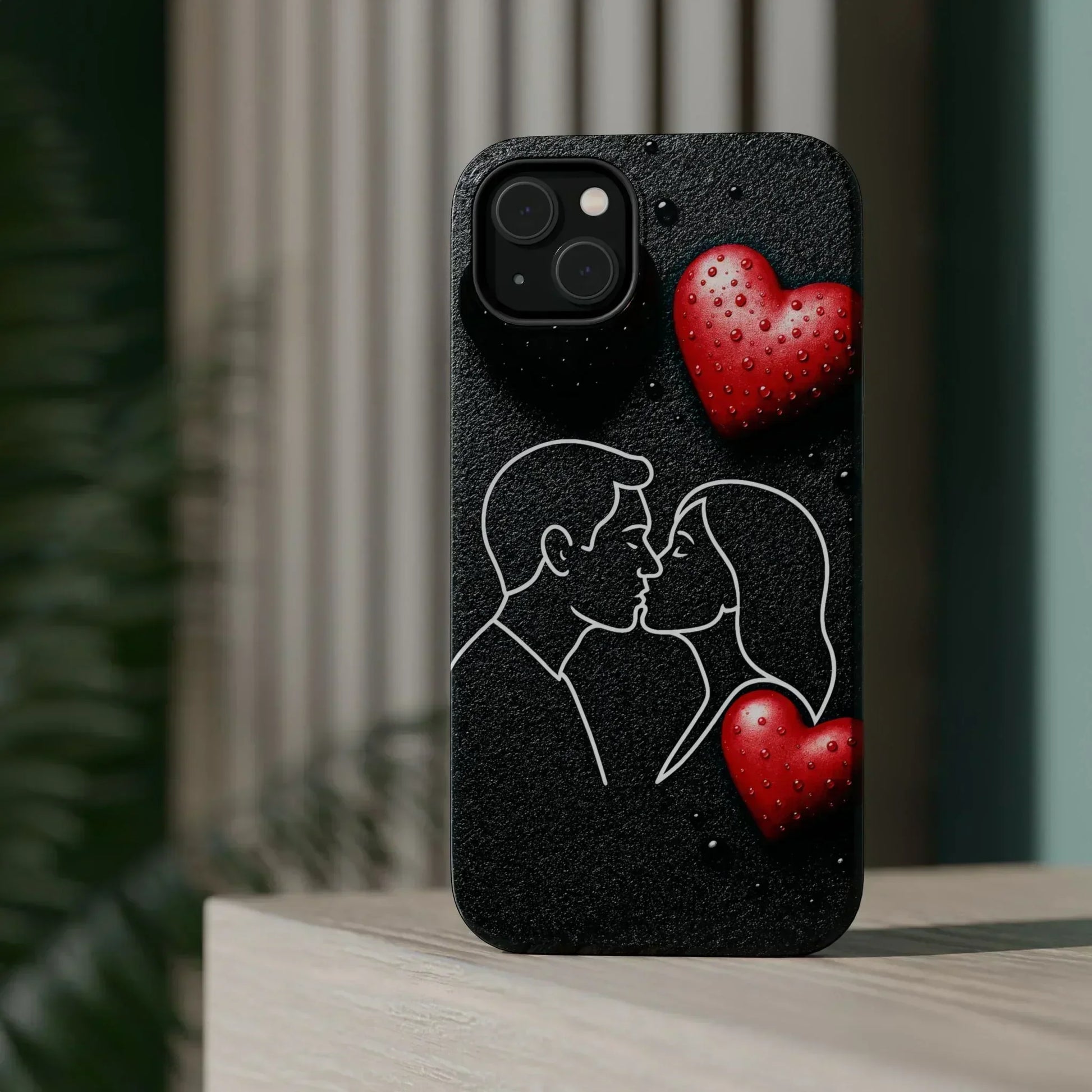 Midnight Kiss Phone Case for iPhone 13-16 Models - KarArmDesign