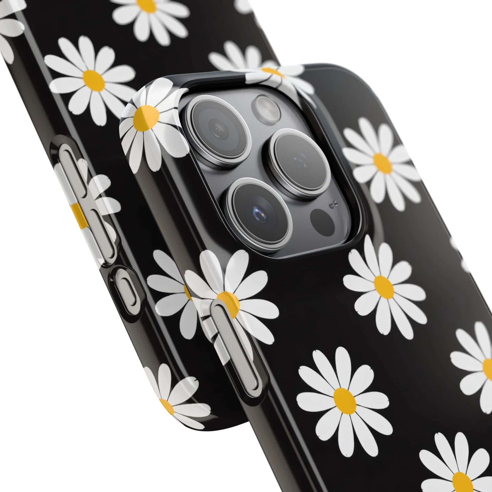Daisy Charm Phone Case for iPhone 11-17 and Galaxy S20-S25 - KARARMDESIGN