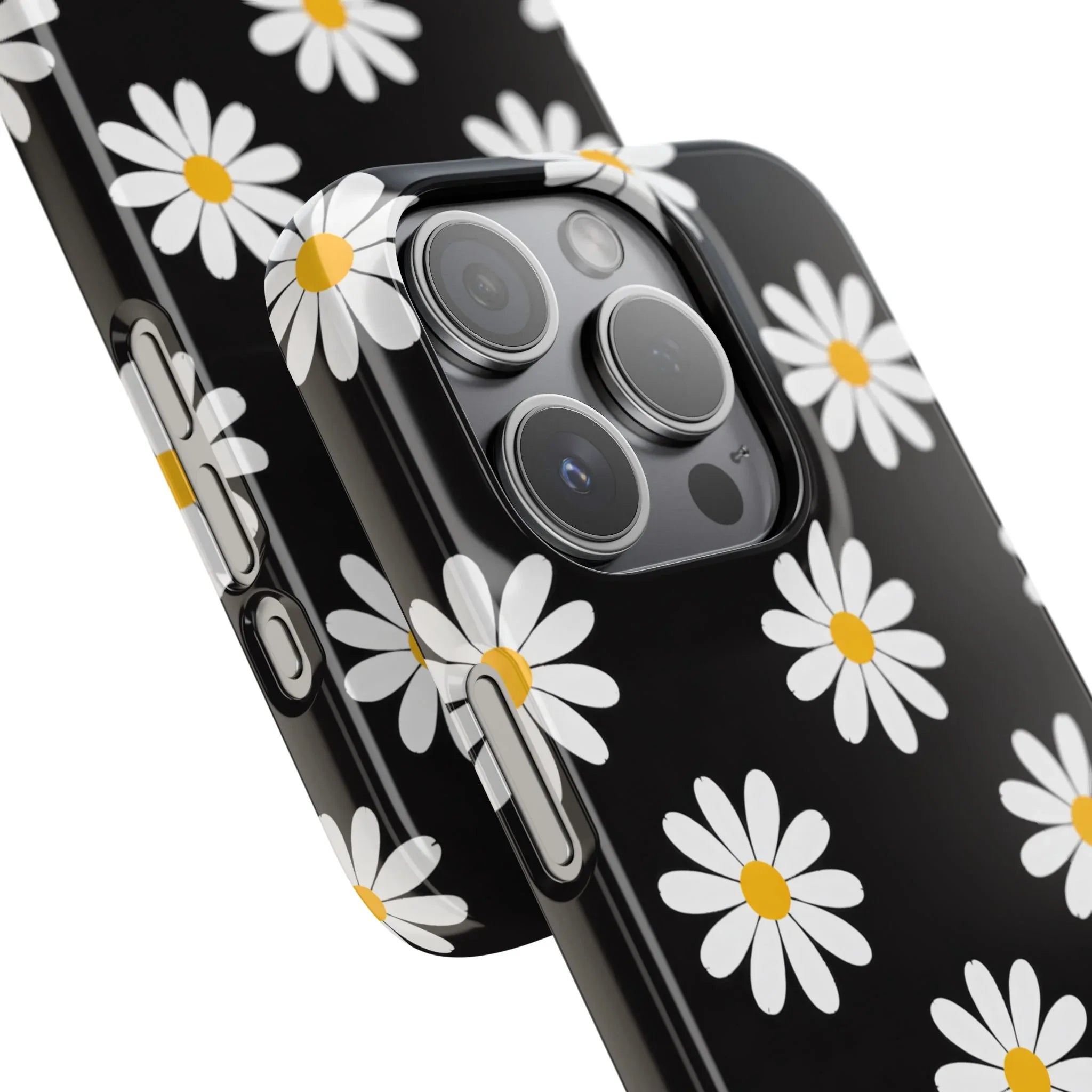 Daisy Charm Phone Case for iPhone 11-17 and Galaxy S20-S25 - KARARMDESIGN