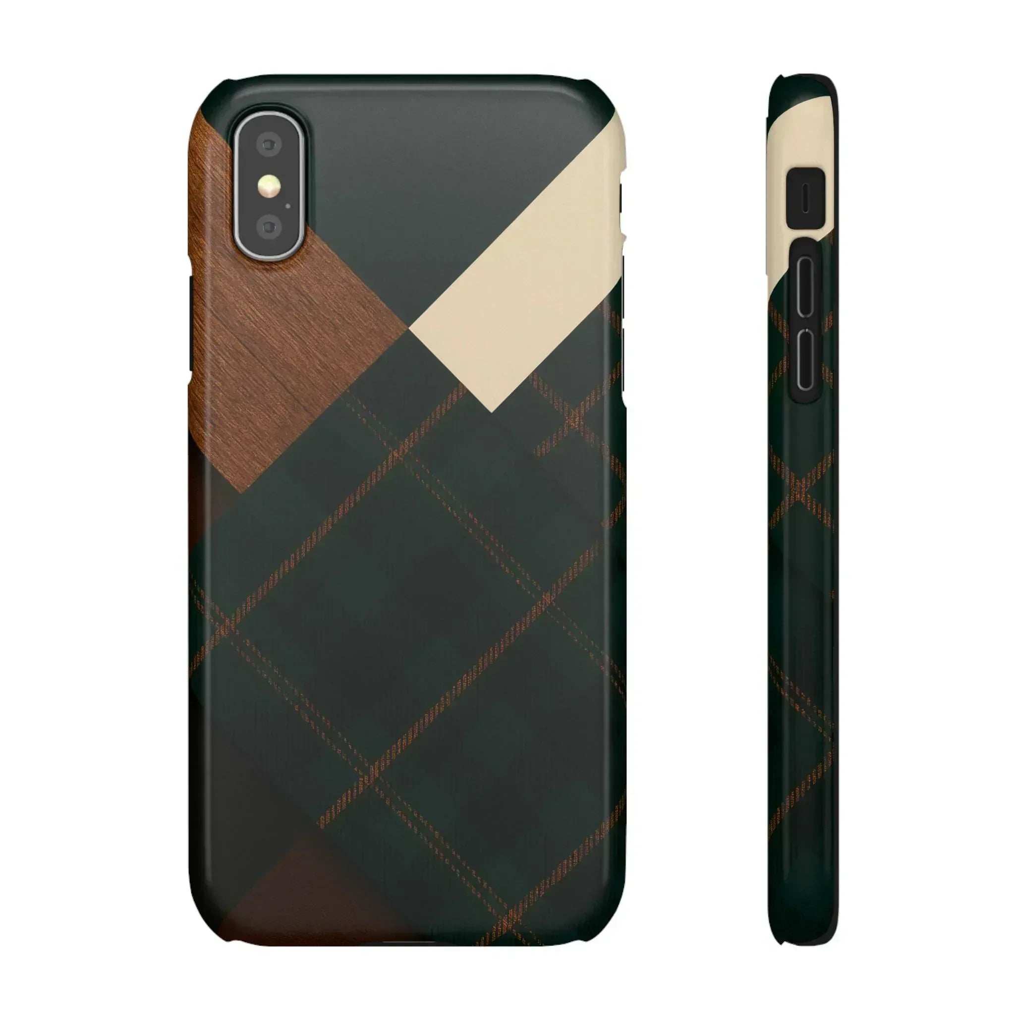 Rustic Green Phone Case for iPhone 8-16 and Galaxy S20-S24 - KARARMDESIGN