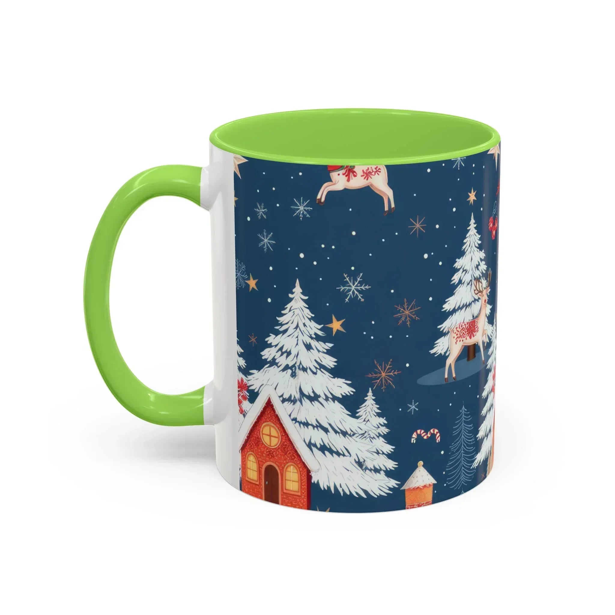 Dark Blue Christmas Mug - Colorful Mugs (11oz, 15oz) - KARARMDESIGN