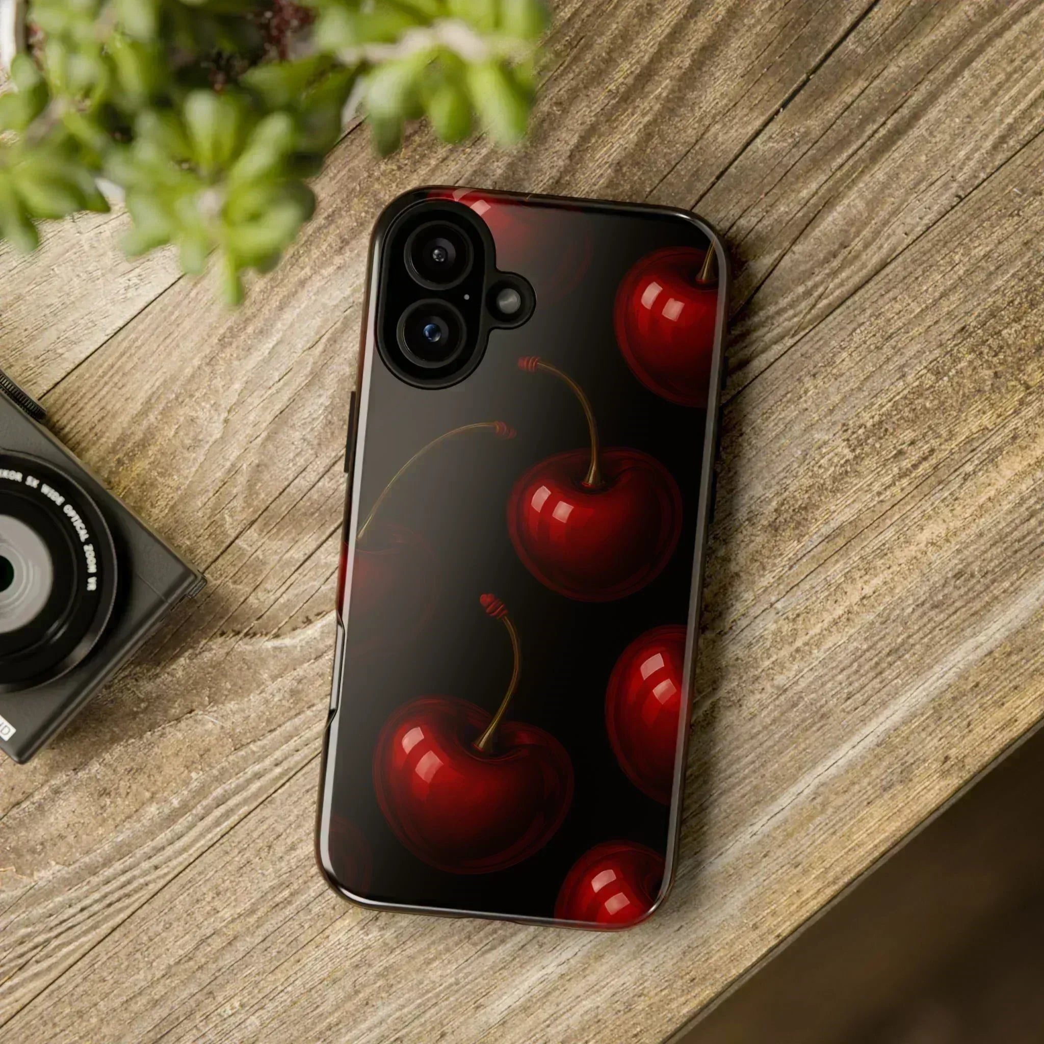 Cherry Phone Case for iPhone X-16 and Galaxy S20-S25 - KARARMDESIGN