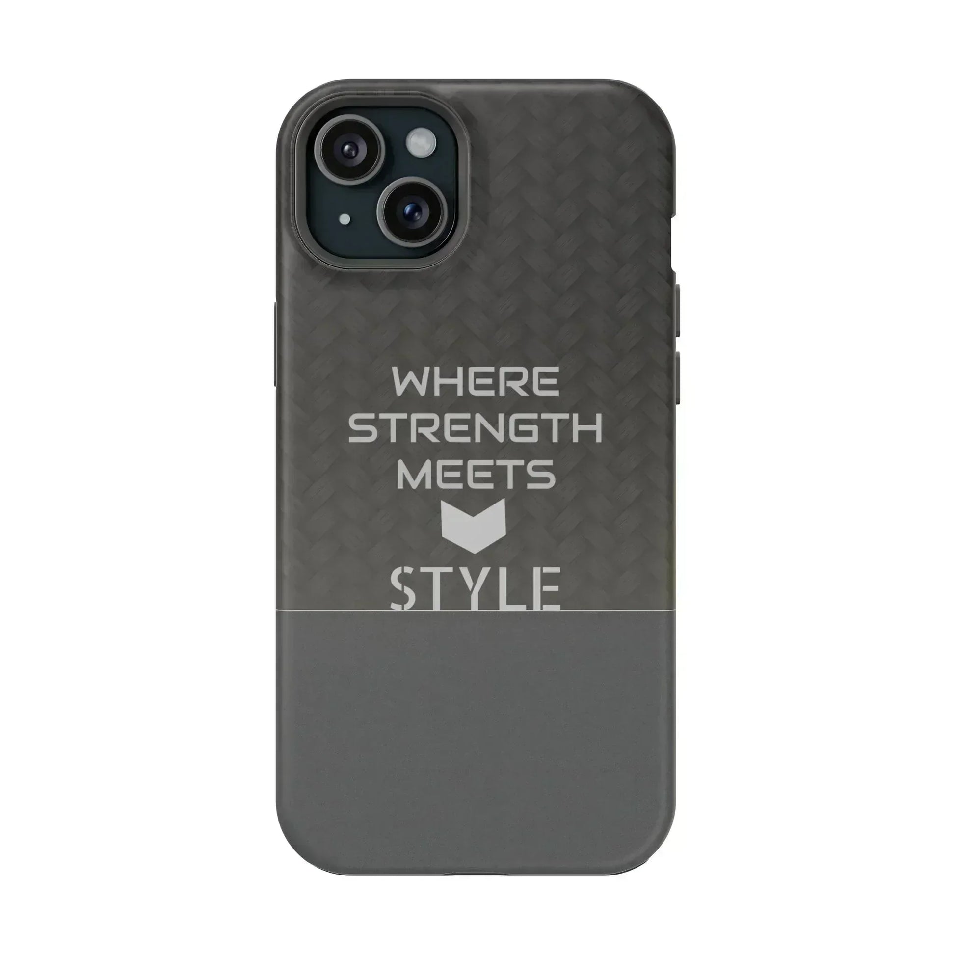 Gray Carbon Phone Case for iPhone 12-16 and Galaxy S21-S22 - KARARMDESIGN