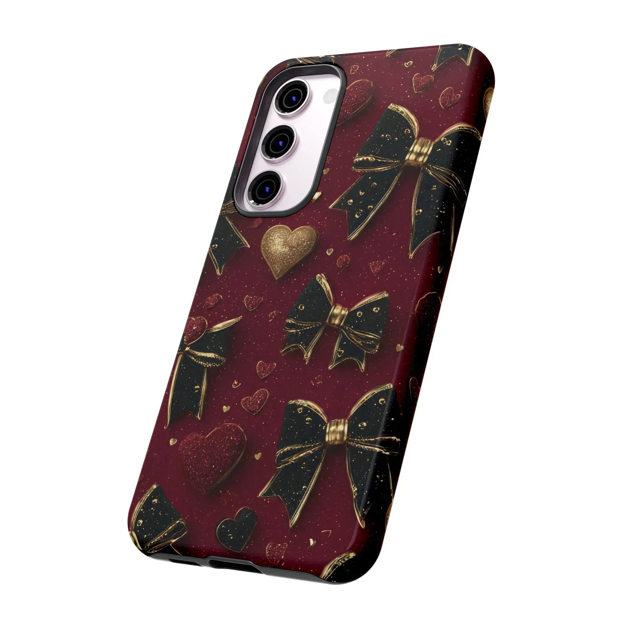 Velvet Valentine Charm Phone Case for iPhone 11-17 and Galaxy S10-S25 - KARARMDESIGN