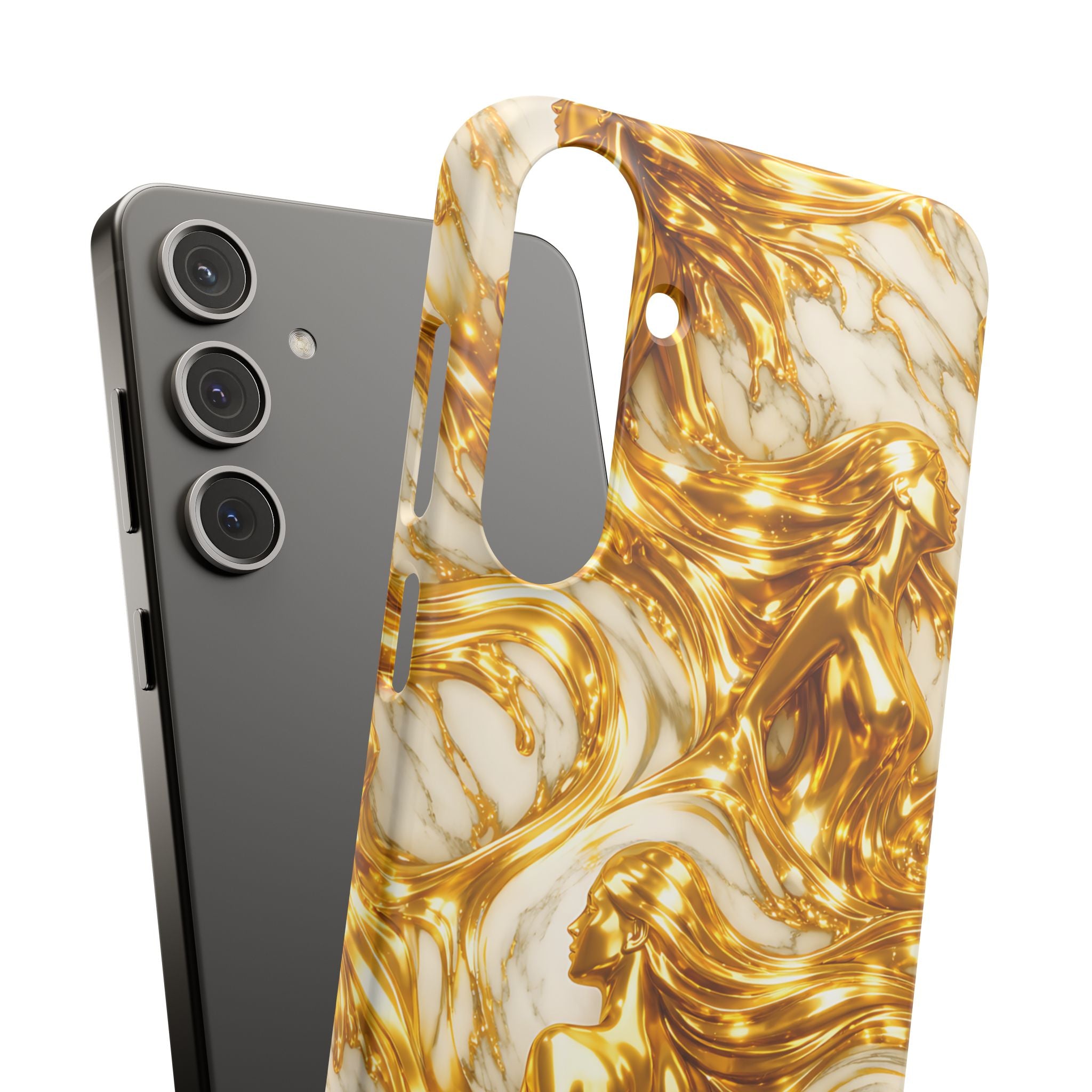 Divine Gold Woman Snap Phone Case for iPhone & Galaxy