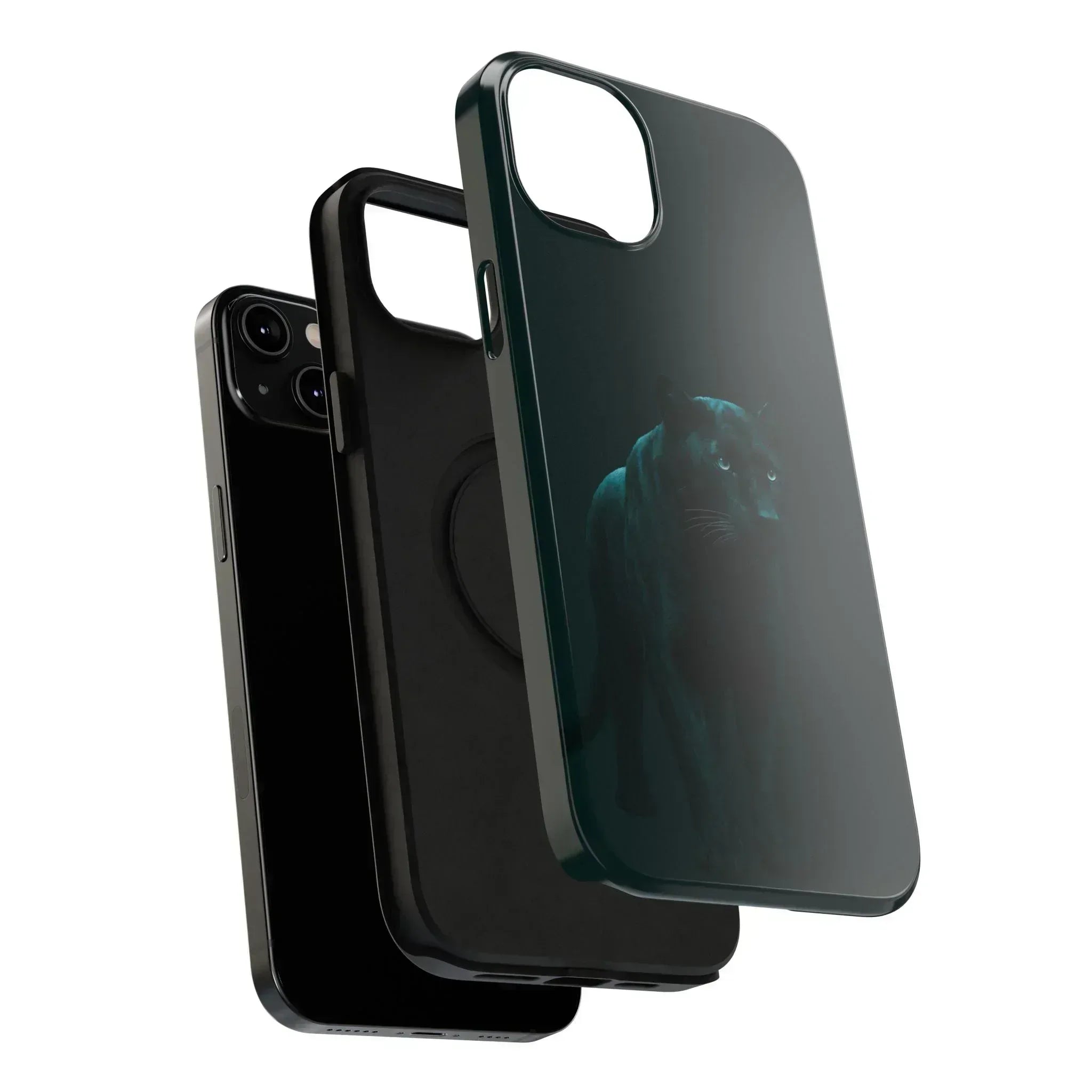 Black Panther Phone Case for iPhone 12-16 and Galaxy S21-S22 - KARARMDESIGN
