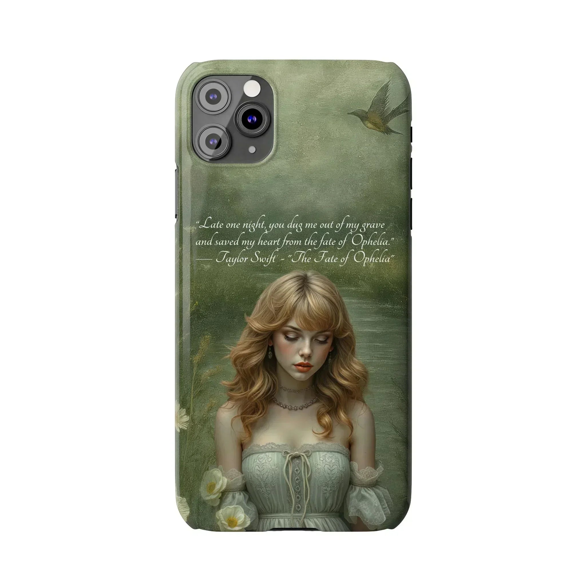 "Melancholic Ophelia" Phone Case for iPhone 11-17 Models - KARARMDESIGN