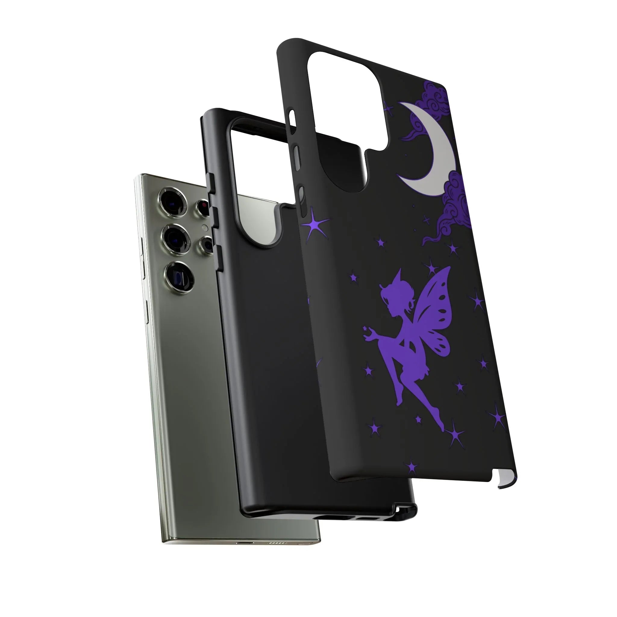 Moonlit Fairy Phone Case for iPhone 8-16 and Galaxy S10-S23 - KARARMDESIGN