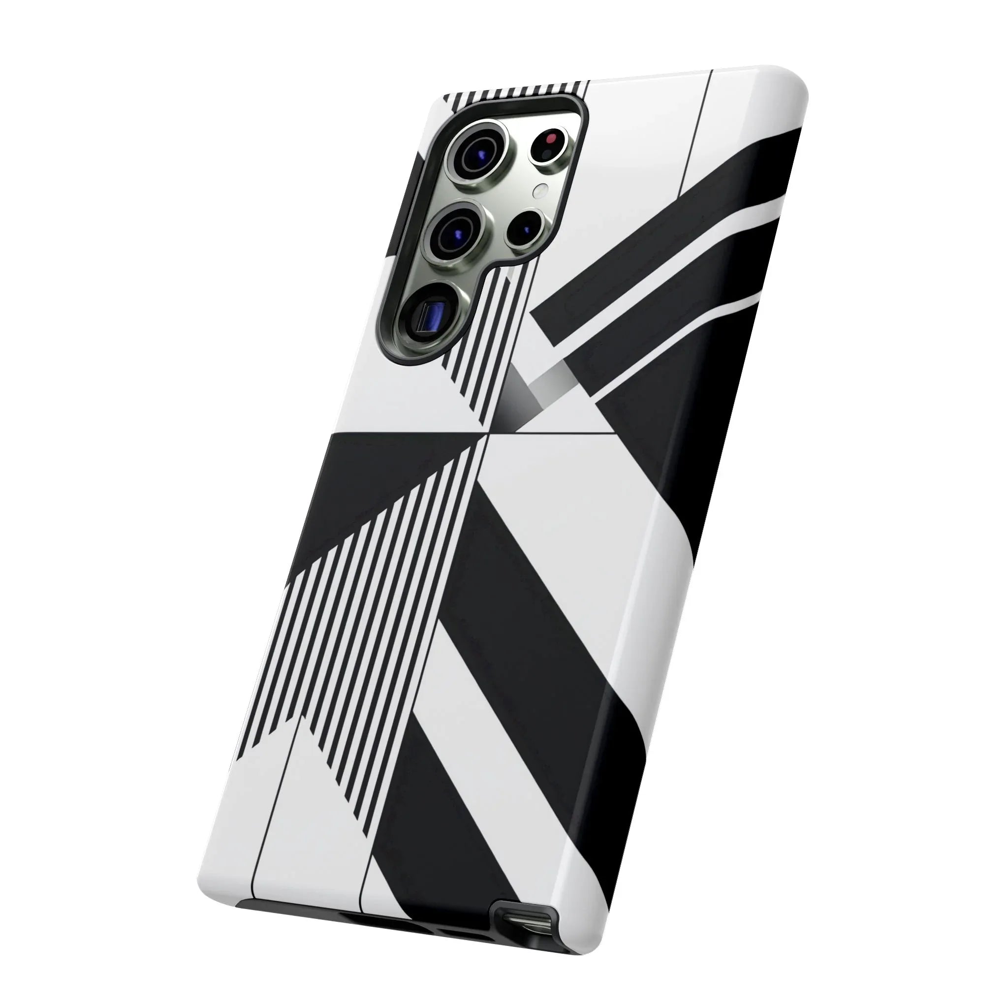 Monochrome Tough Phone Case for iPhone 11-16 and Galaxy S20–S25 - KARARMDESIGN