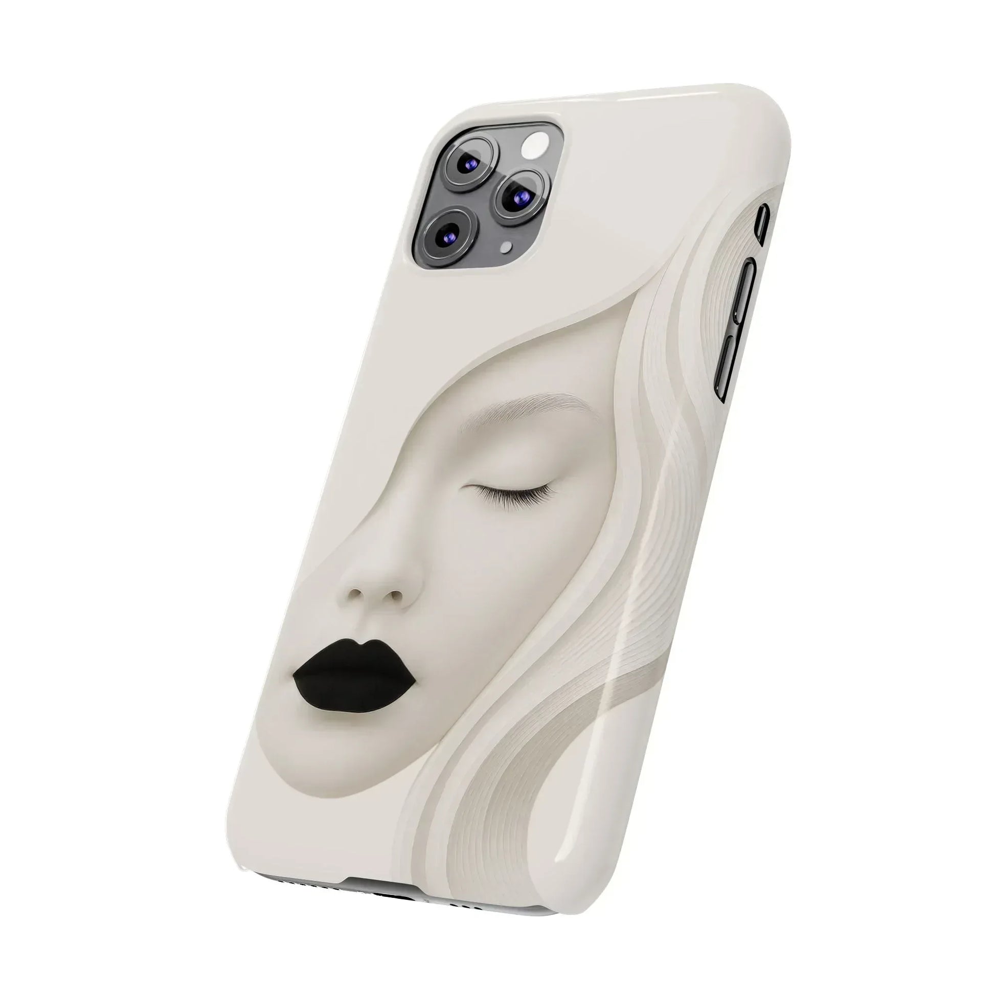 Minimalist Face Phone Case for iPhone 11-17 - KARARMDESIGN