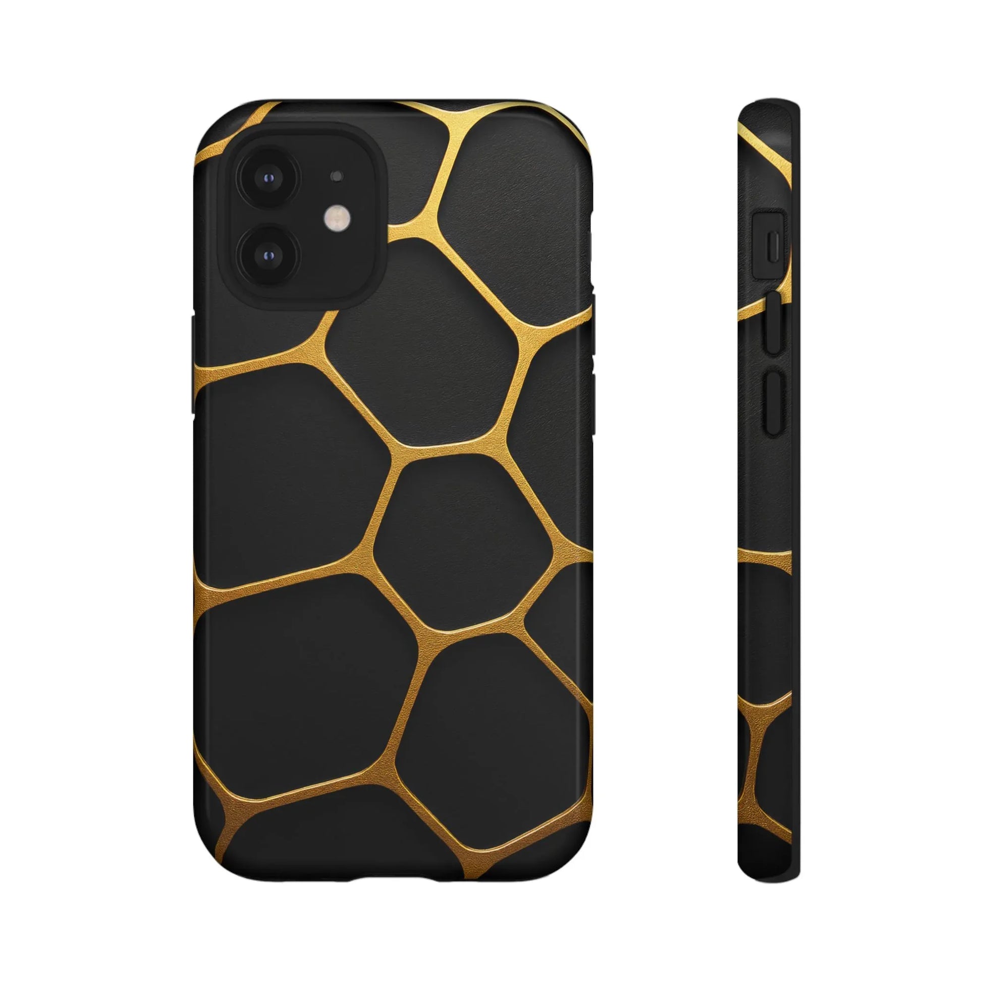 Golden Cellscape Phone Case for iPhone 8-17 and Galaxy S20-S25 - KARARMDESIGN