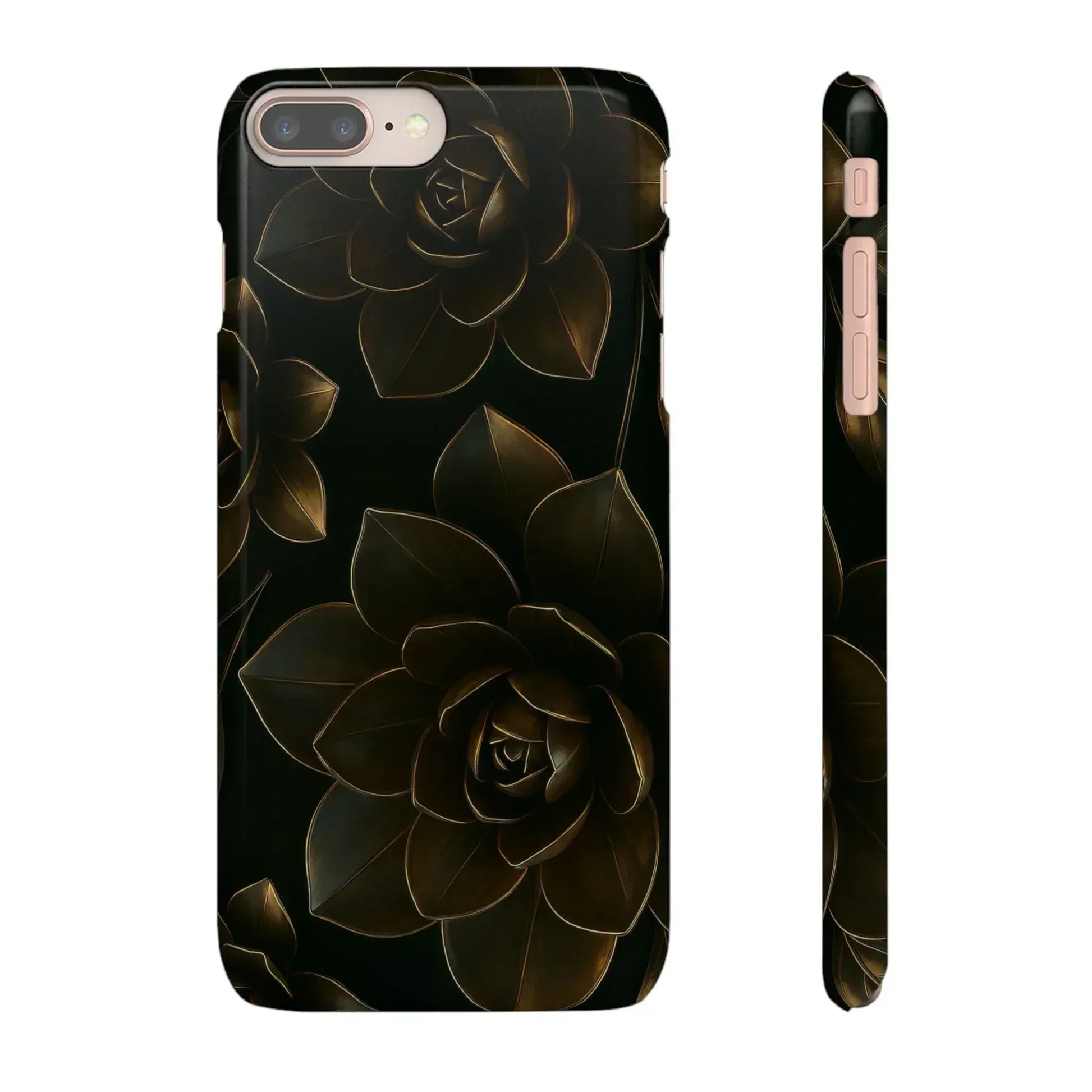 Metal Flower Phone Case for iPhone 8-16 and Galaxy S20-S24 - KARARMDESIGN