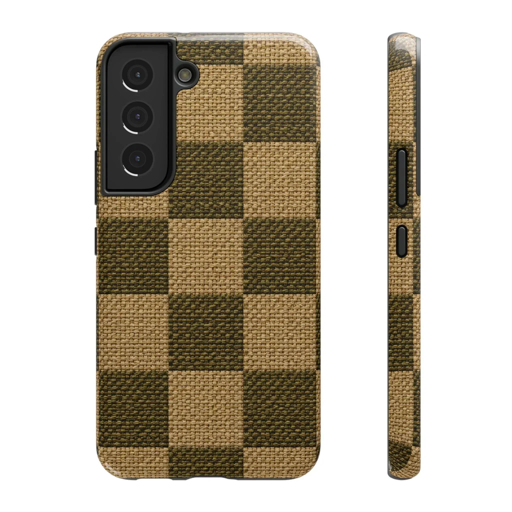 Rustic Woven Phone Case for iPhone 11-17 and Galaxy S21-S22 - KARARMDESIGN