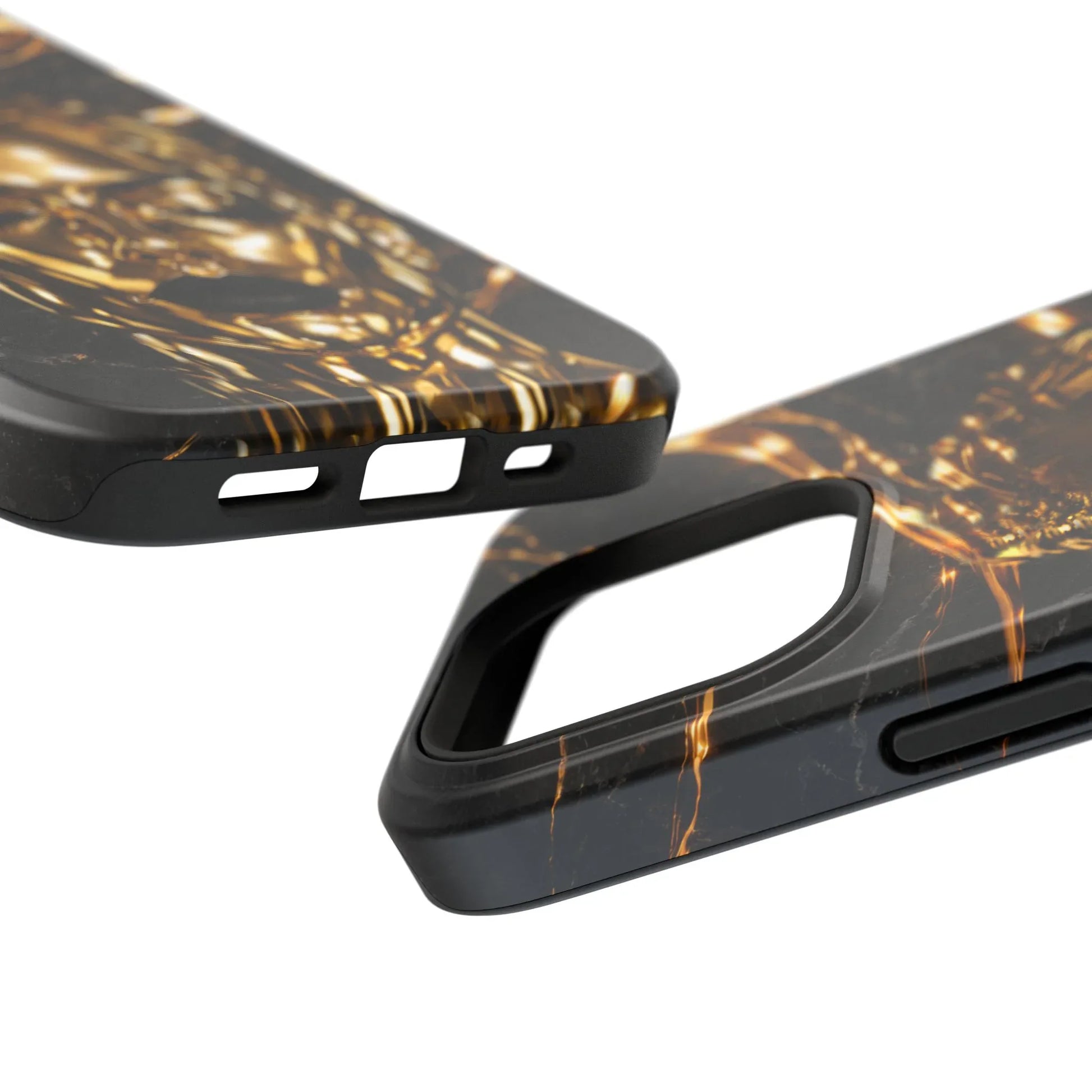 Luxury Gold Portrait Phone Case for iPhone 11-17 and Galaxy S21-S25 - KARARMDESIGN