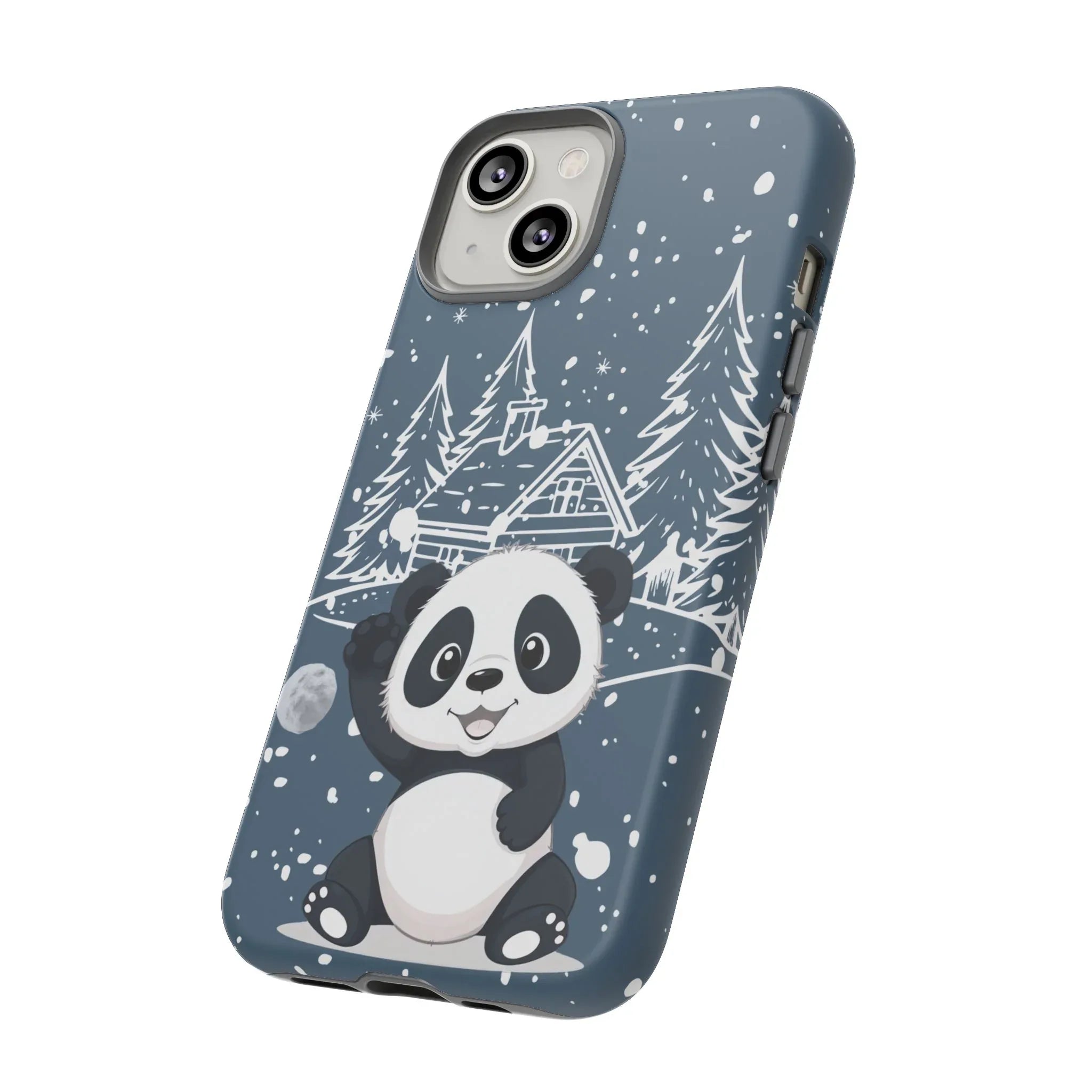 Cute Panda in a Winter Wonderland Phone Case for iPhone 8-17 - KARARMDESIGN