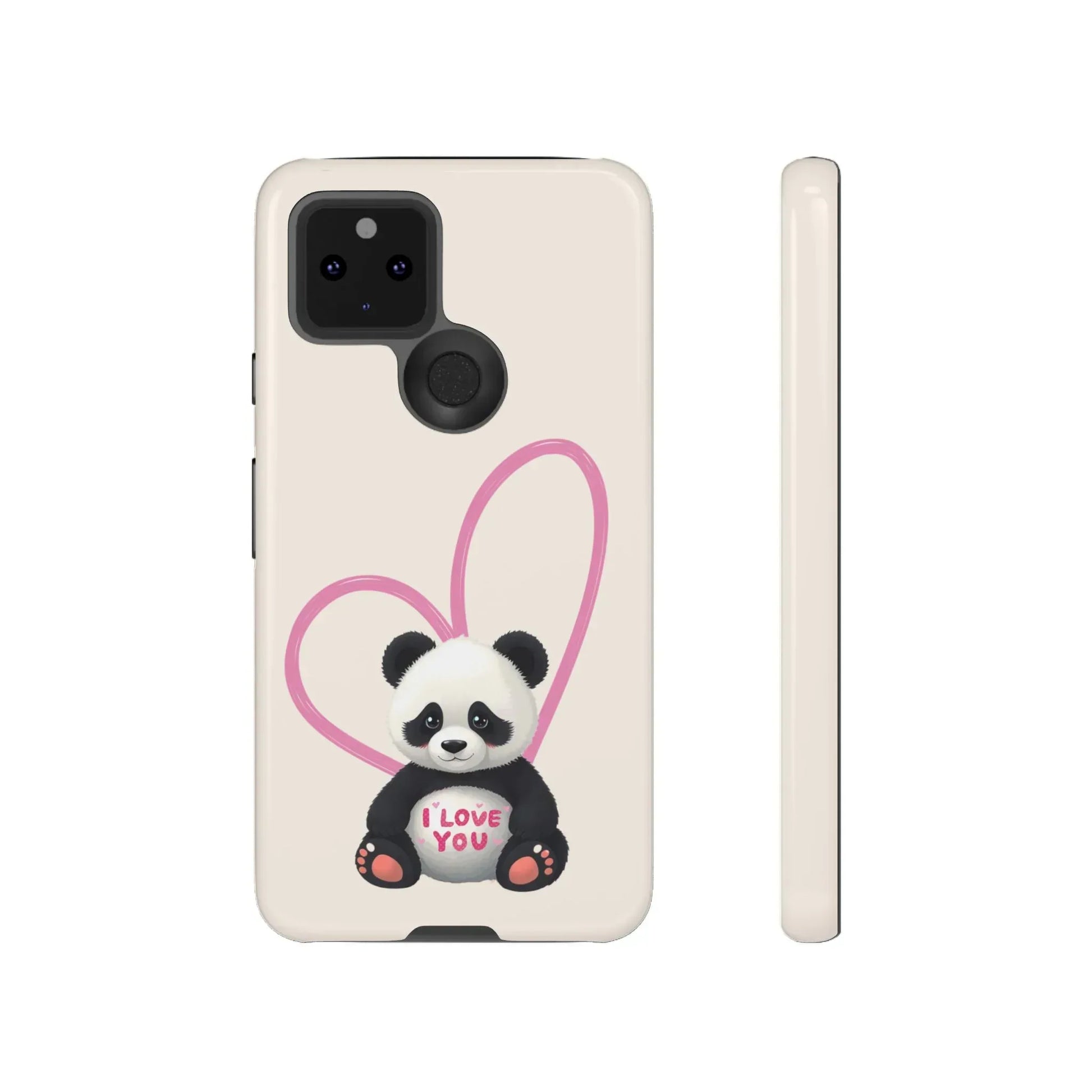 Cute Panda Heart Love Phone Case for Google Pixel up to 9 - KARARMDESIGN