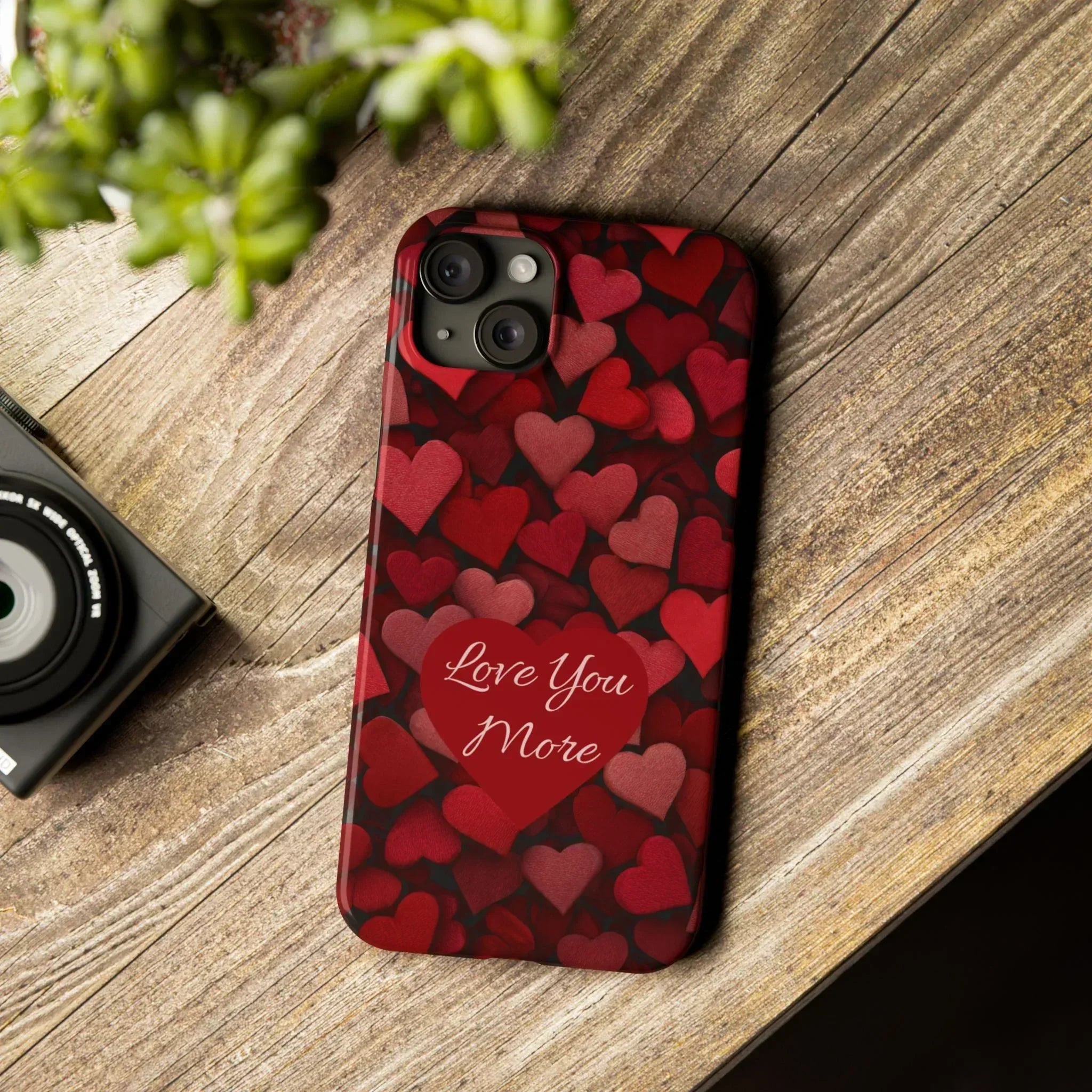 Love You More Phone Case Slim Phone Cases for iPhone 11-17 - KARARMDESIGN