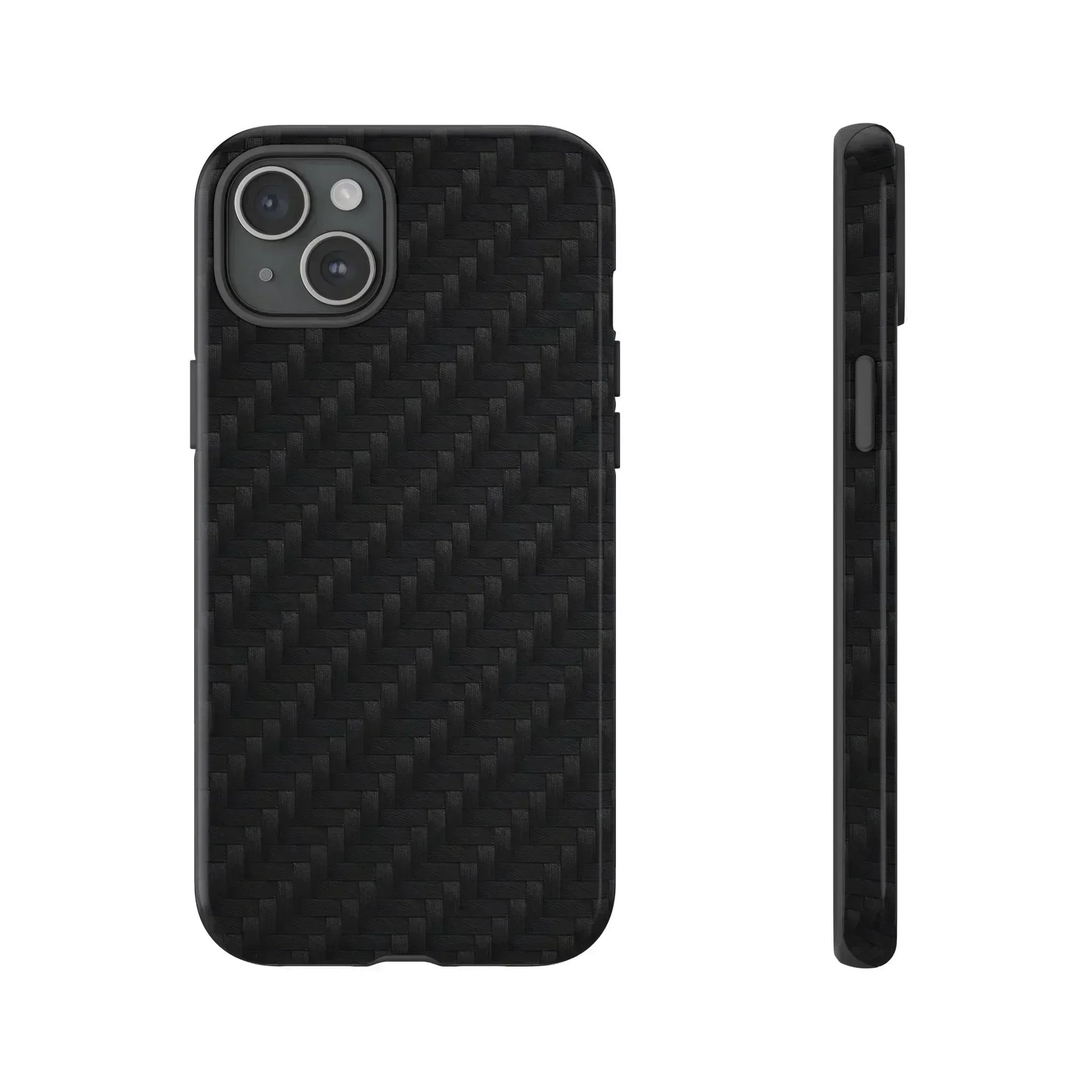 Black Carbon Phone Case for iPhone 8-16 and Google Pixel up to 9 - KARARMDESIGN