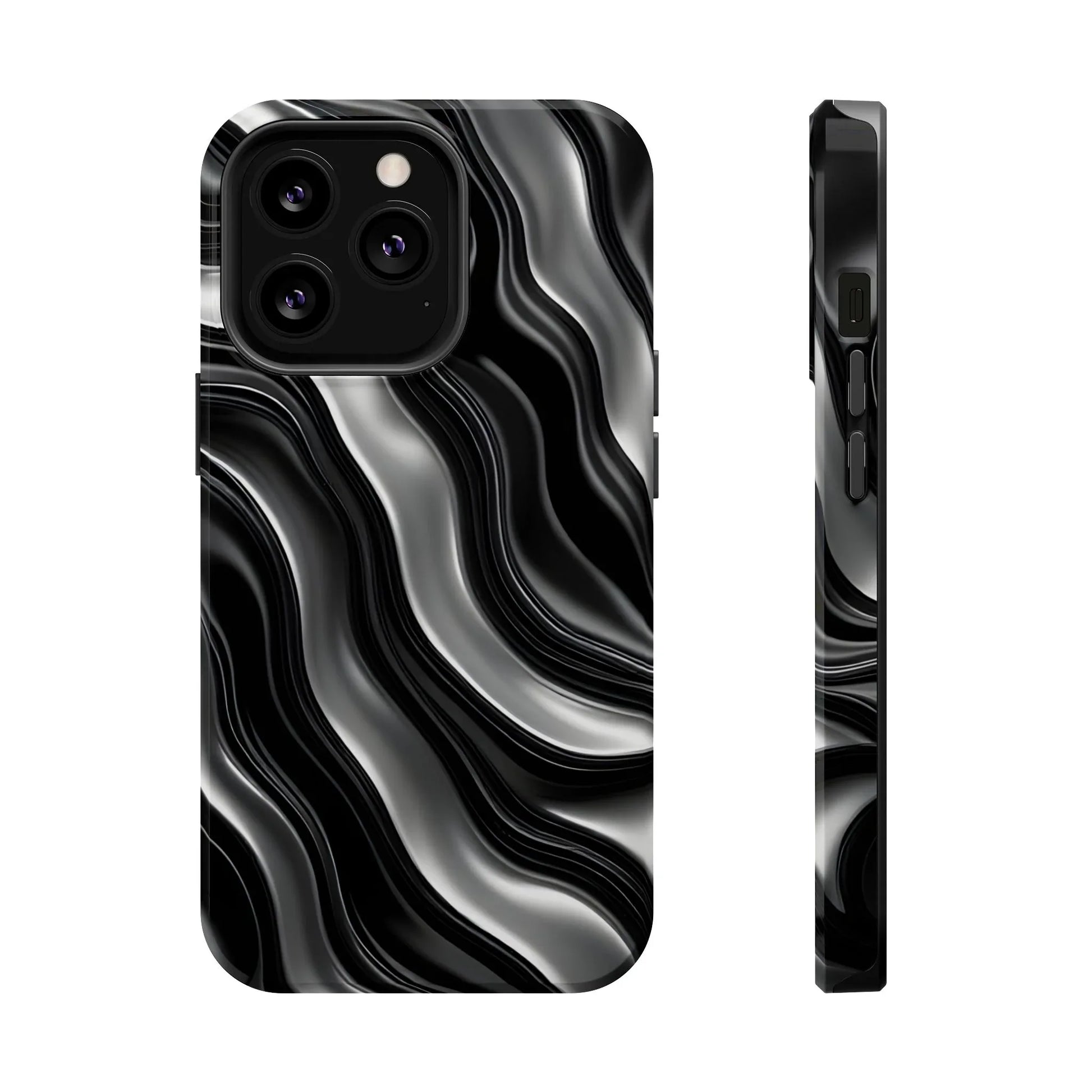 Wavy Illusion Marble Phone Case for iPhone 13-17 - KARARMDESIGN