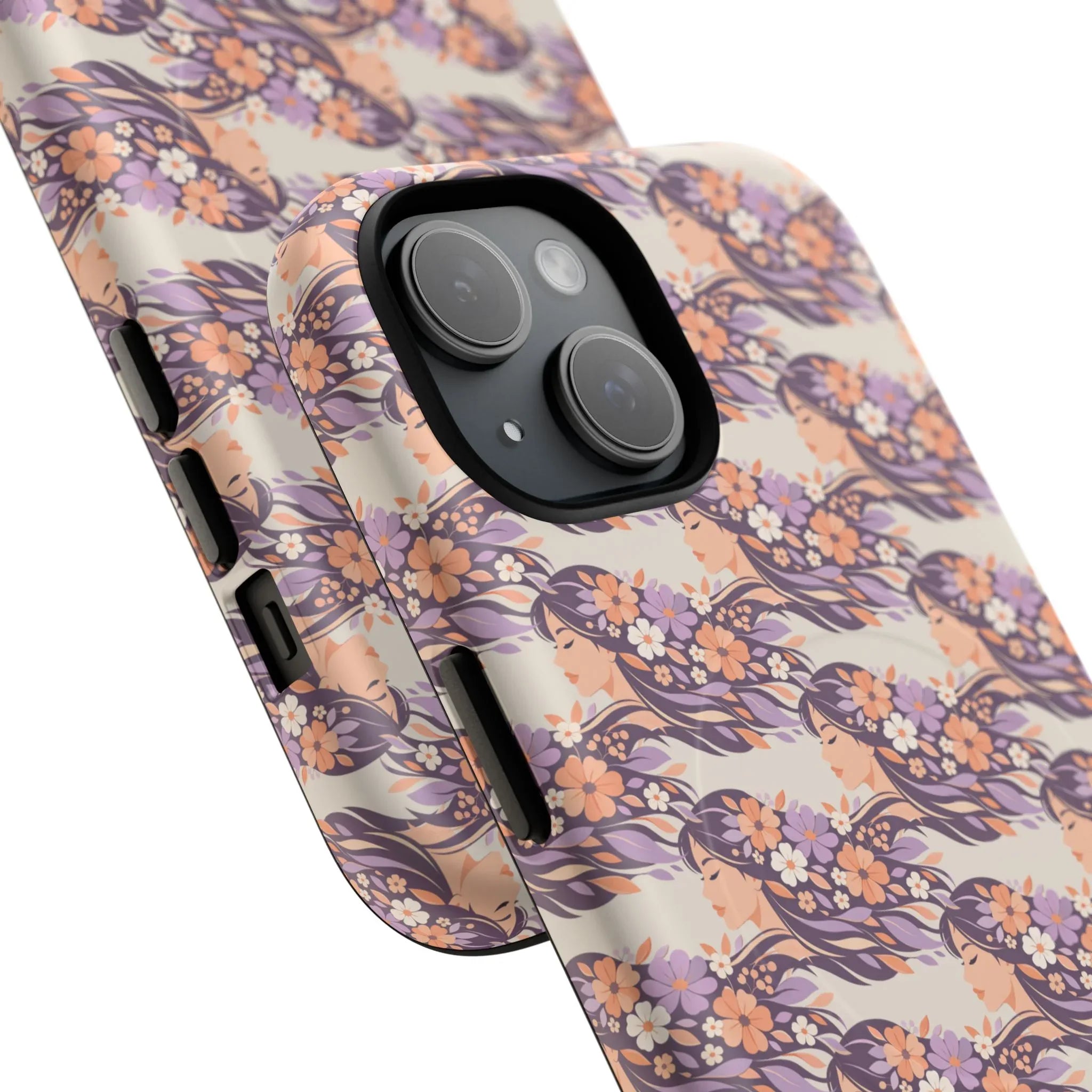 Floral Goddess Phone Case for iPhone 13-17 - KARARMDESIGN