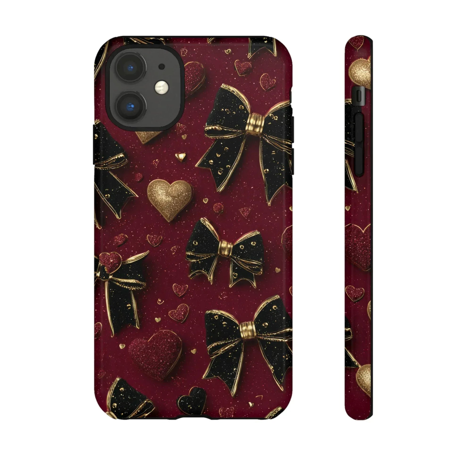 Velvet Valentine Charm Phone Case for iPhone 11-17 and Galaxy S10-S25 - KARARMDESIGN