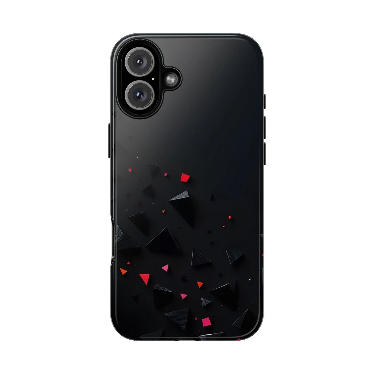 Black and Red Neon Phone Case for iPhone 8-16 and Pixel up to 9 Models - KarArmDesign