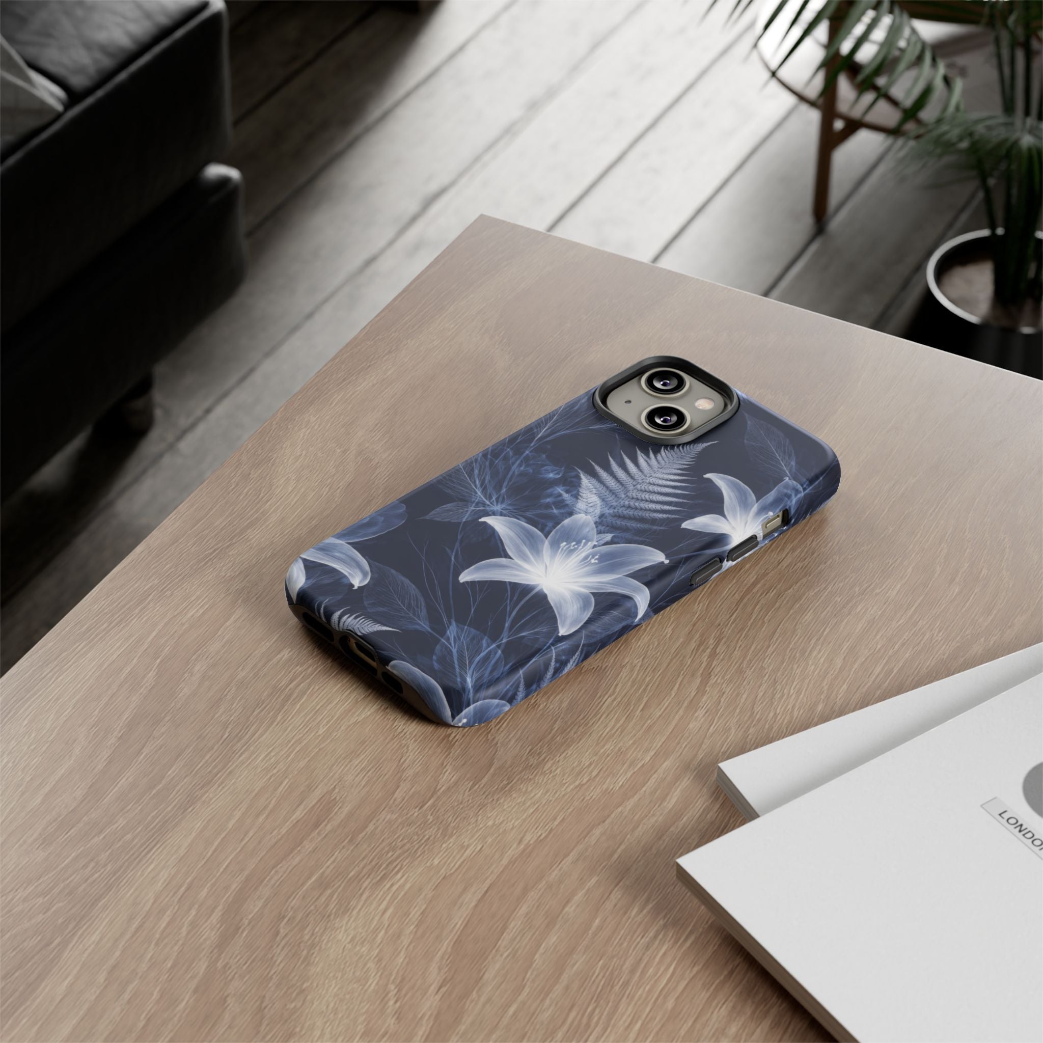 Moonlight Garden Phone Case for iPhone 11-17 and Galaxy S20-S26