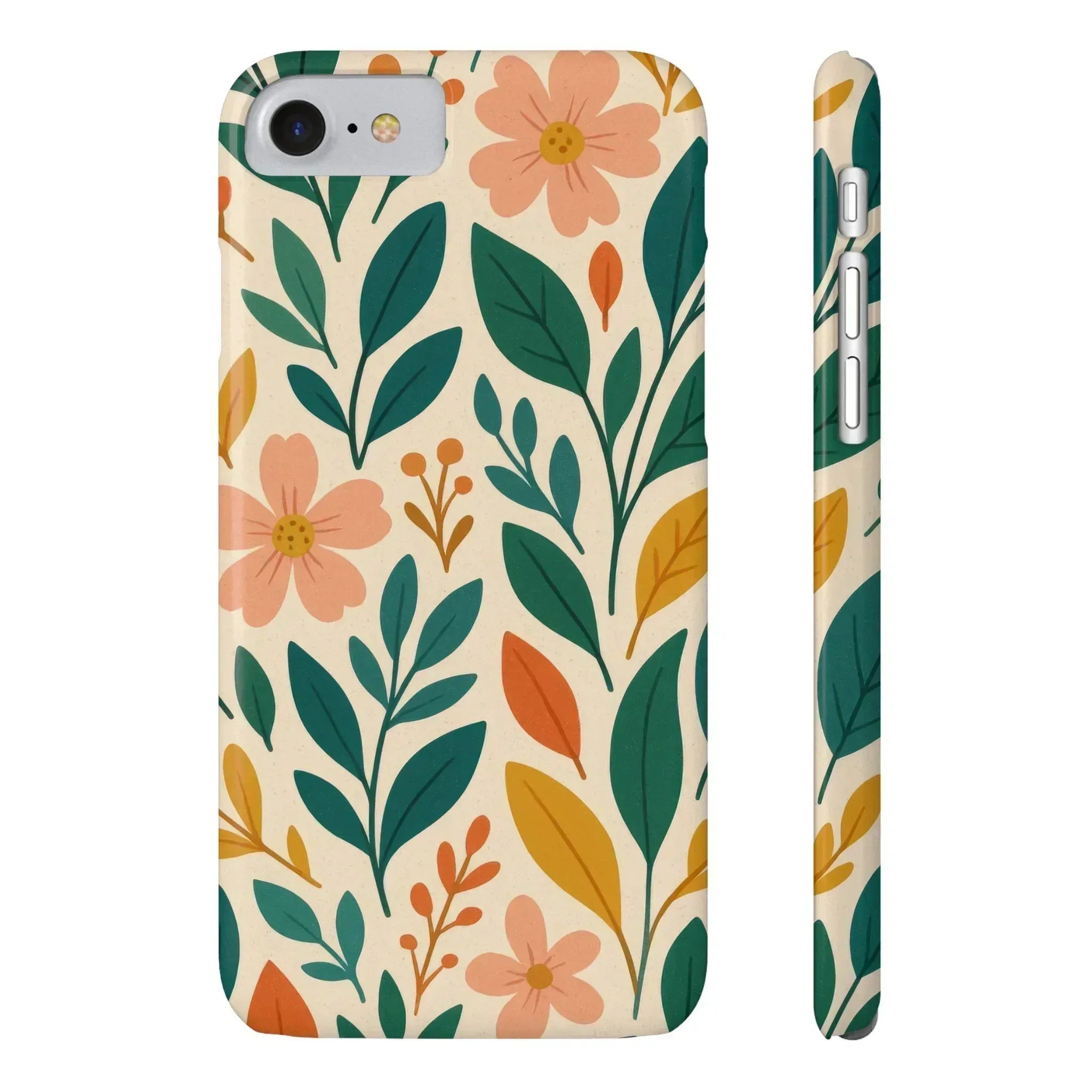 Floral Harmony Phone Case for iPhone 11-16 - KARARMDESIGN