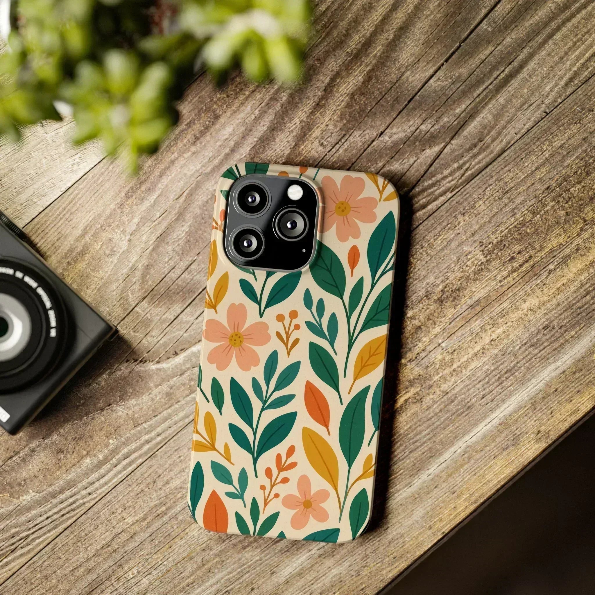 Floral Harmony Phone Case for iPhone 11-16 - KARARMDESIGN