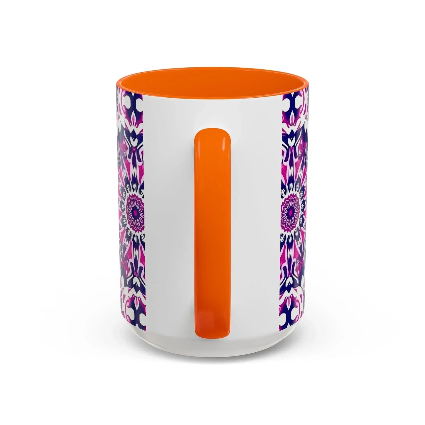 Vibrant Mandala Burst Ceramic Coffee Mug -11 & 15oz - KarArmDesign