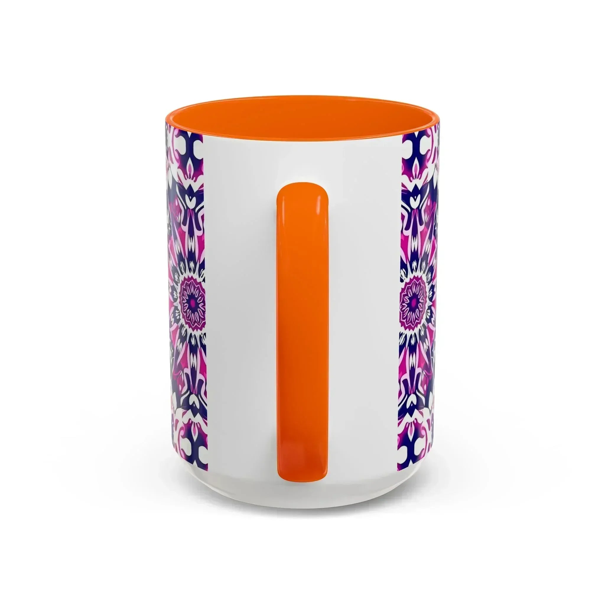 Vibrant Mandala Burst Ceramic Coffee Mug -11 & 15oz - KARARMDESIGN