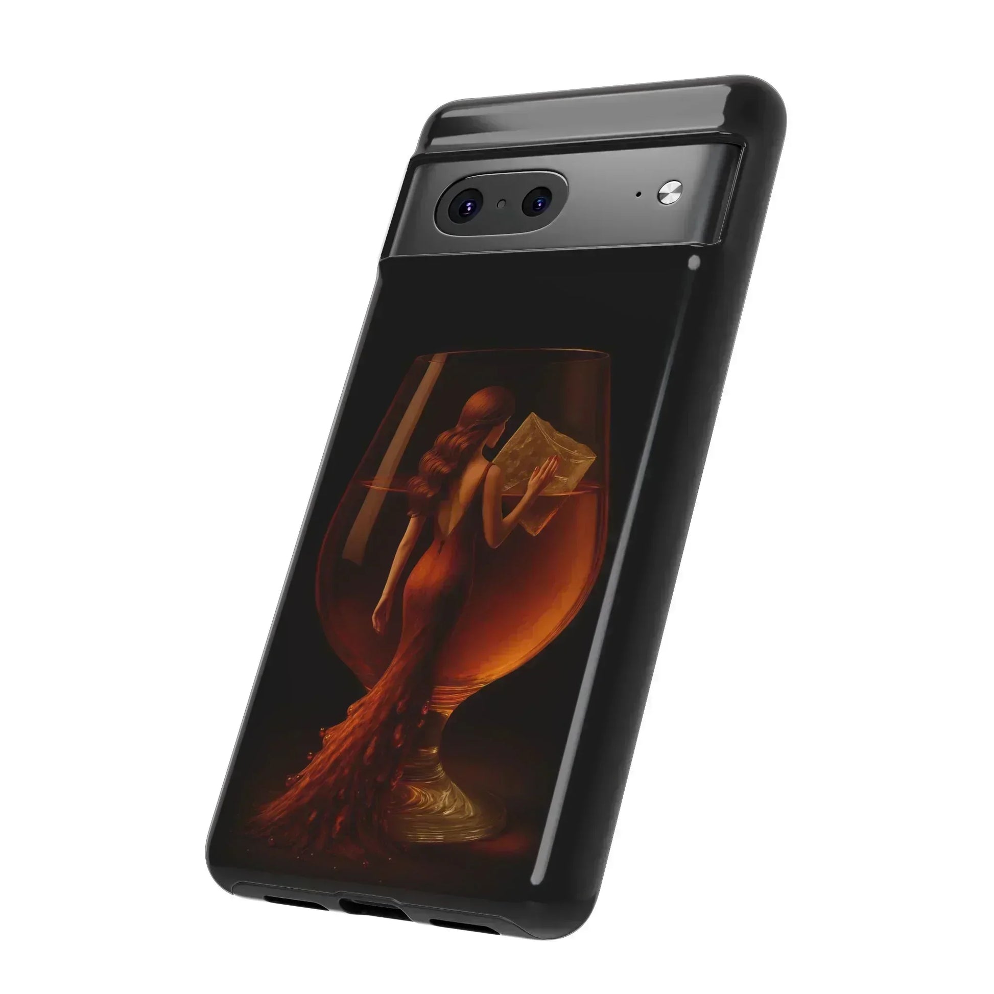 Elegant Midnight Lady Phone Case for iPhone 8-16 and Google Pixel up to 9 Models - KarArmDesign