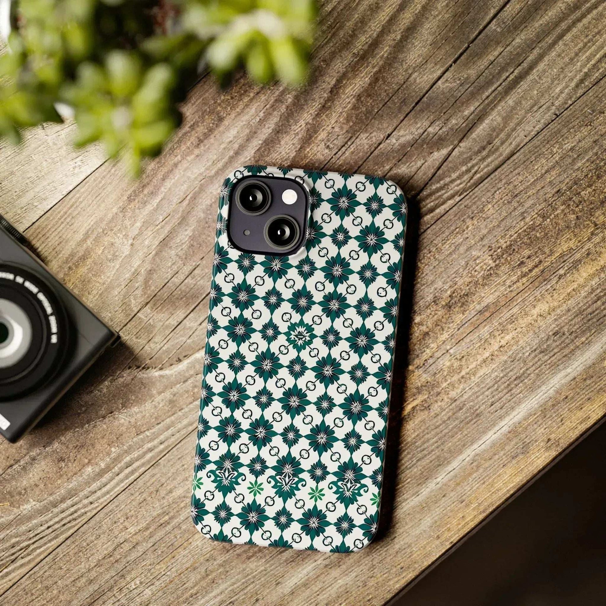 Elegant Geometric Pattern Phone Case for iPhone 11-17 - KARARMDESIGN