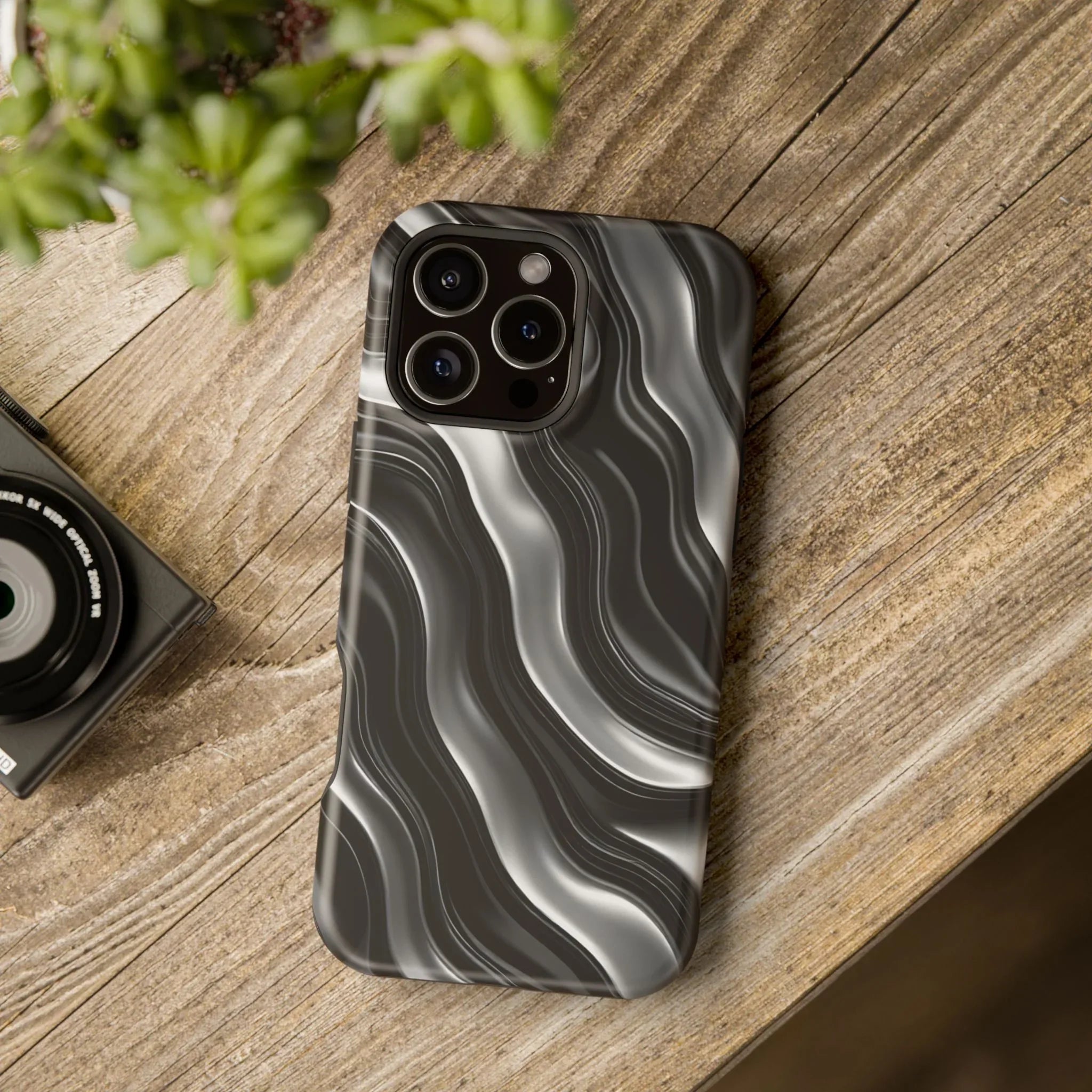 Wavy Illusion Marble Phone Case for iPhone 13-17 - KARARMDESIGN