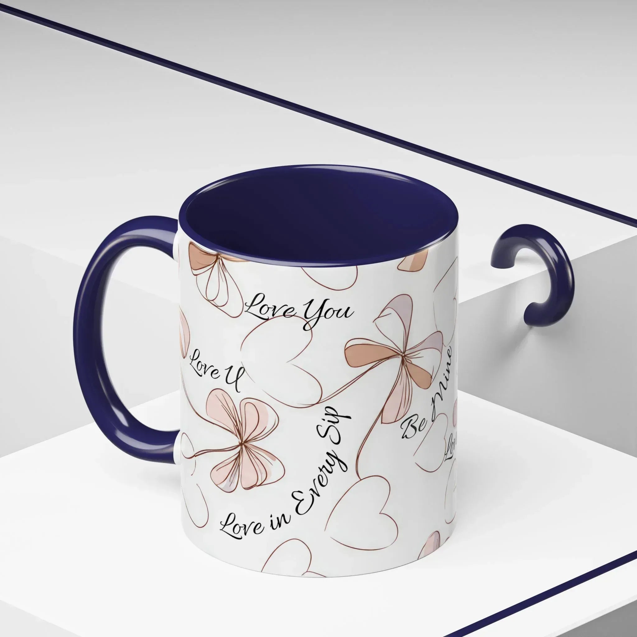 Love Messages Accent Coffee Mug (11, 15oz) - KARARMDESIGN