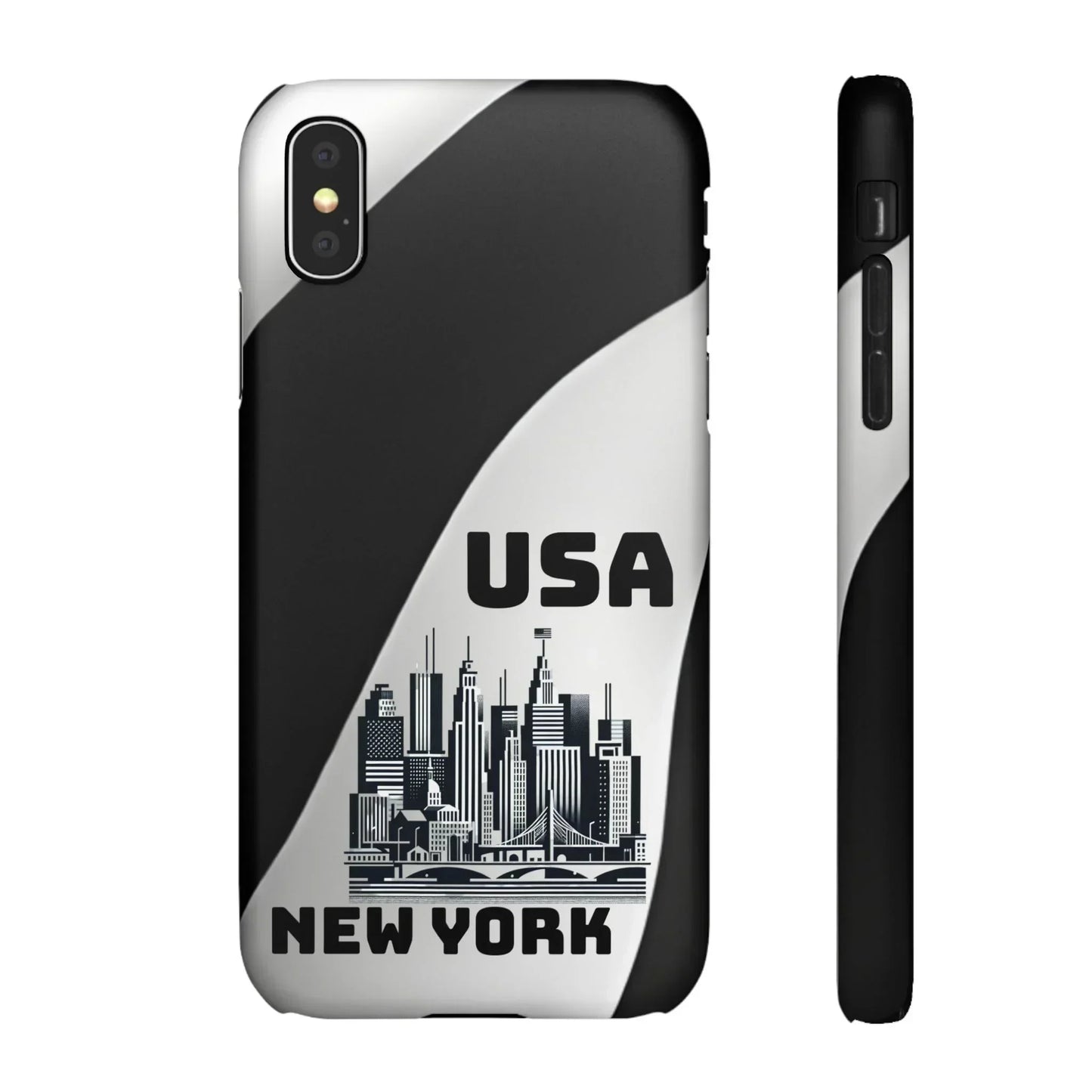 Monochrome New York City Skyline Phone Case for iPhone, Galaxy & Pixel - KarArmDesign