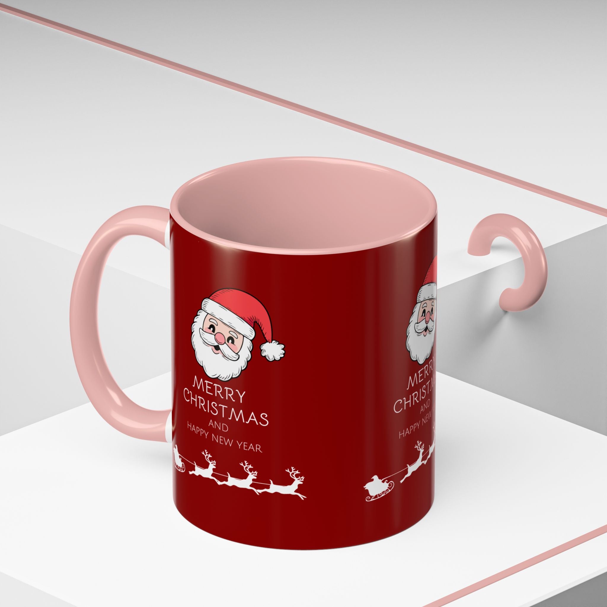 Season’s Smile – Christmas and New Year Accent Coffee Mug (11, 15oz)