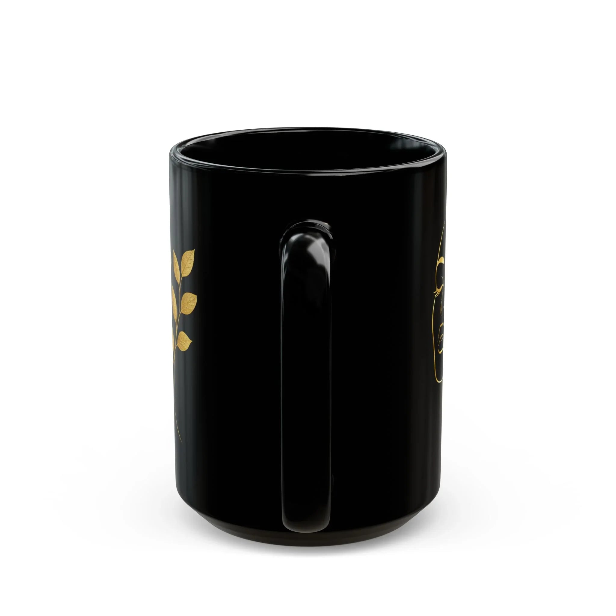 Golden Muse Mug - Black Mug (11oz, 15oz) - KARARMDESIGN