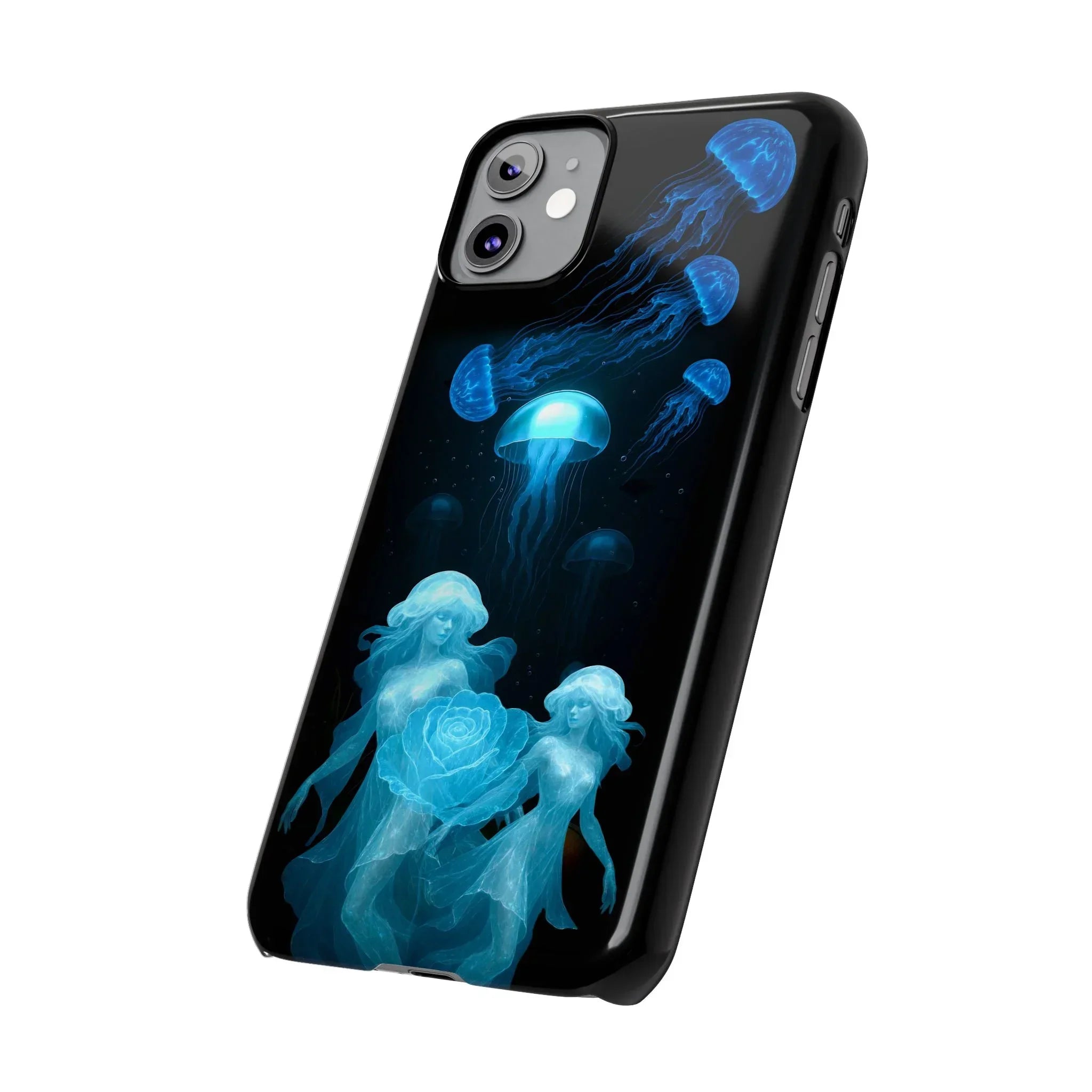 Jellyfish Rose Phone Case for iPhone 7-17 Models - KARARMDESIGN