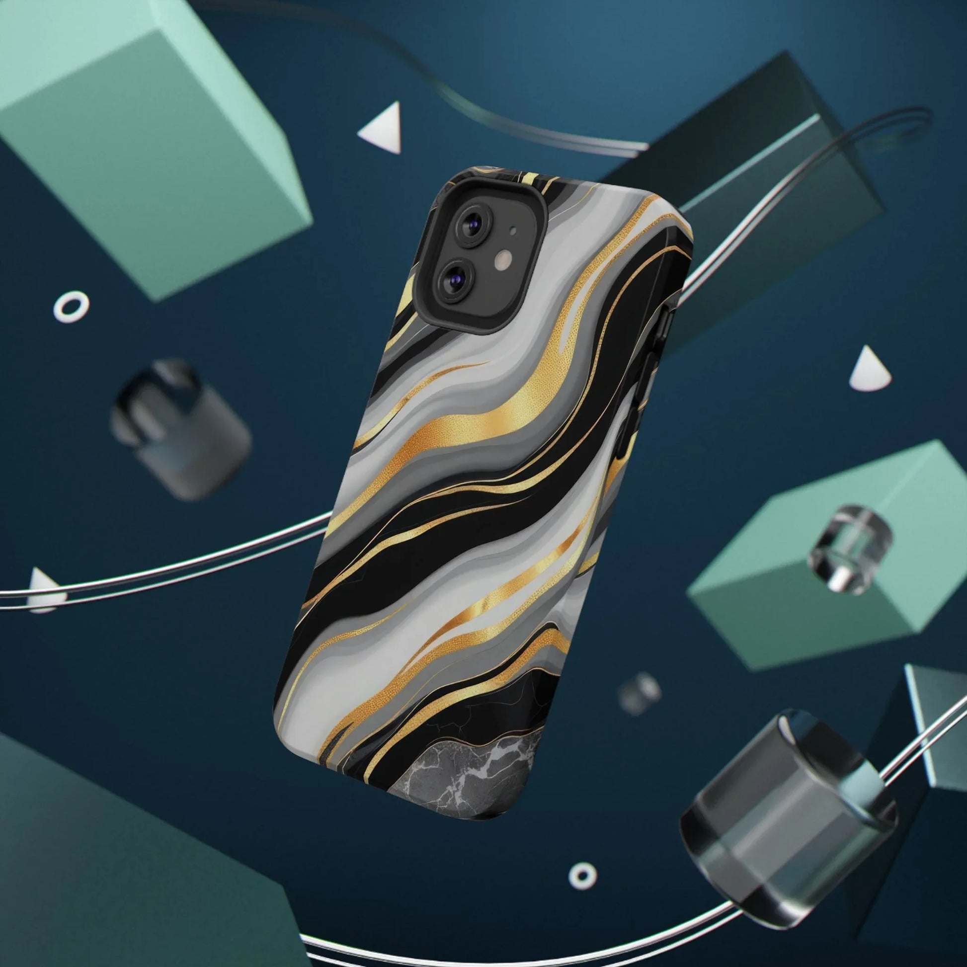 Modern Marble Flow Phone Case for iPhone 11-17 - KARARMDESIGN