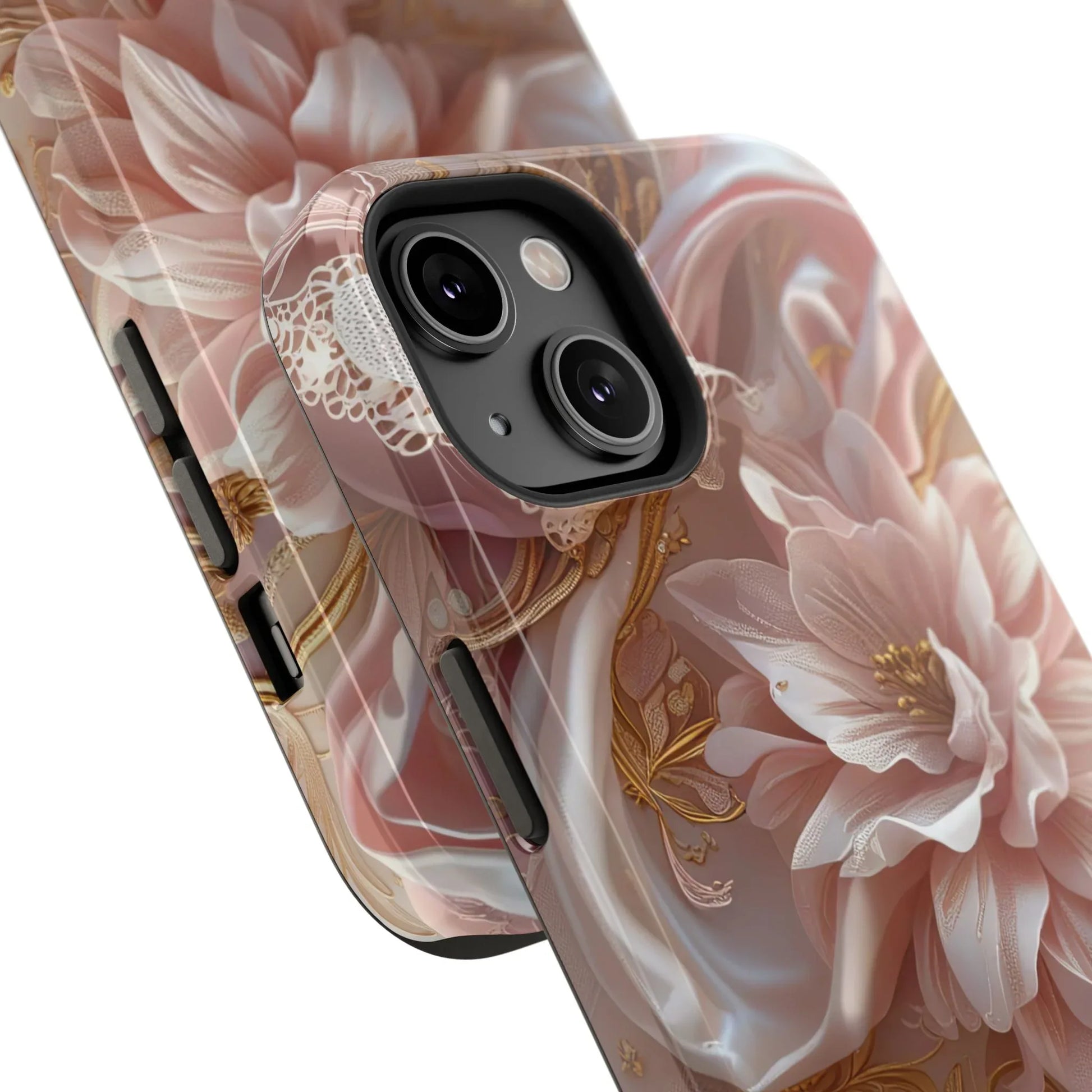 Elegant Floral Phone Case for iPhone 11-17 and Samsung Galaxy S21-S22 - KARARMDESIGN