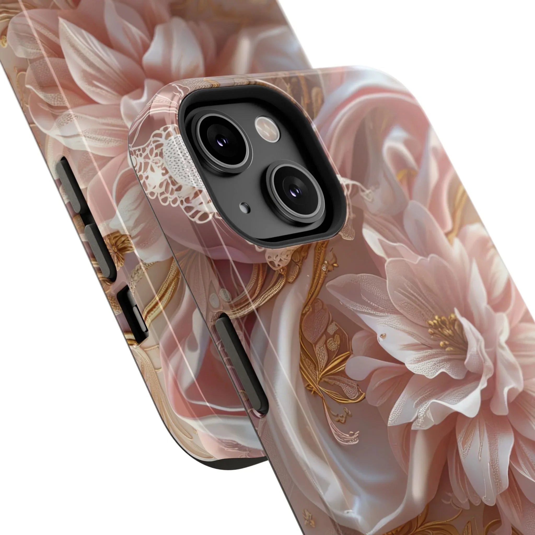Elegant Floral Phone Case for iPhone 11-17 and Samsung Galaxy S21-S22 - KARARMDESIGN