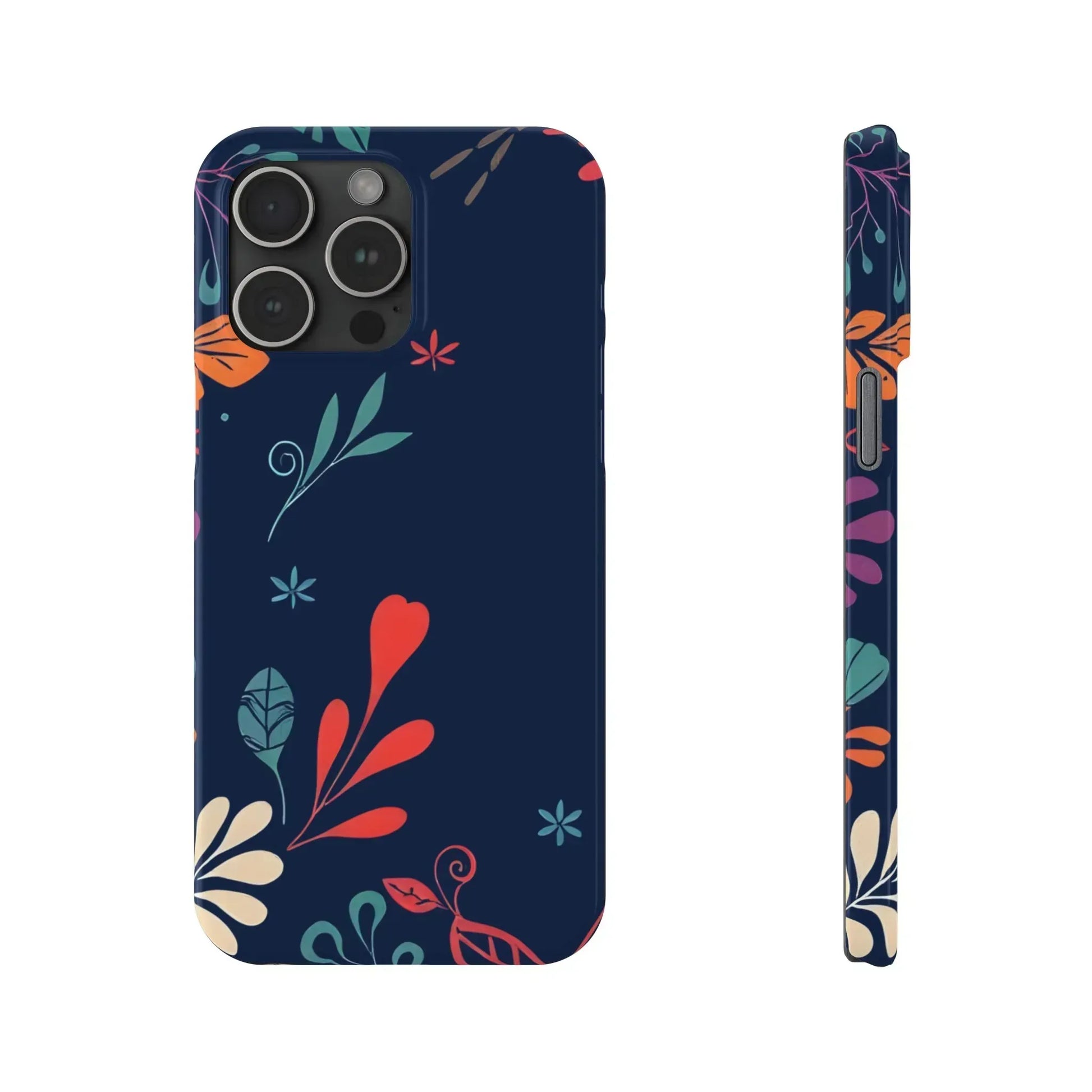 Nightshade Blossoms Phone Case for iPhone 11-17 - KARARMDESIGN