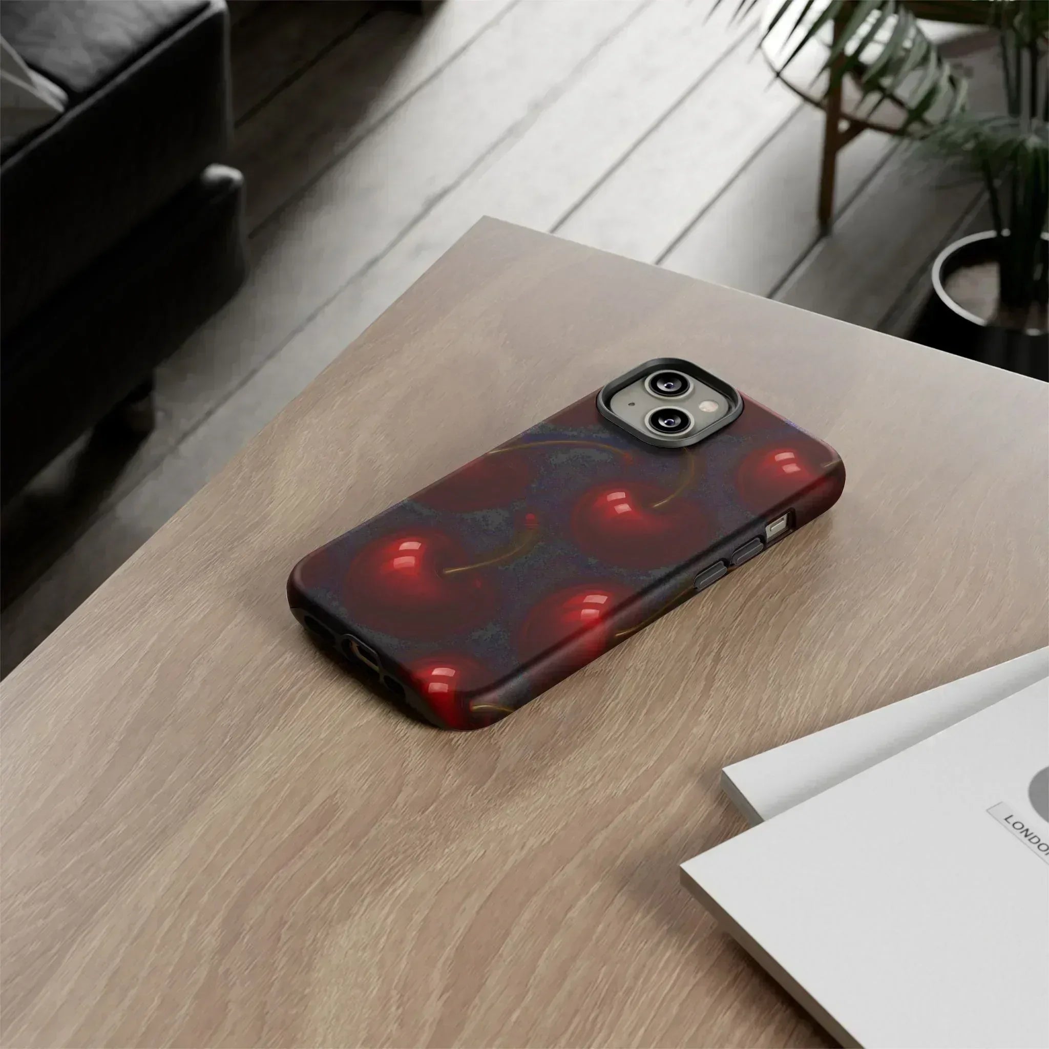 Cherry Phone Case for iPhone X-16 and Galaxy S20-S25 - KARARMDESIGN
