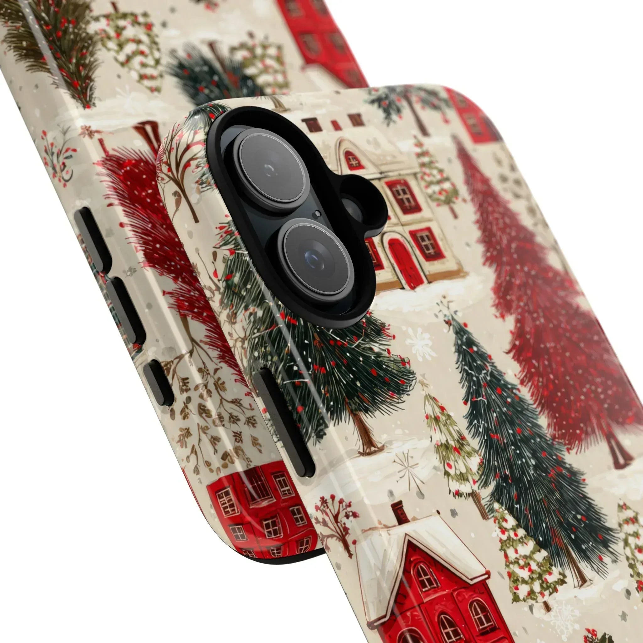 Cozy Winter Village Phone Case for iPhone 11-17 and Galaxy S10-S25 - KARARMDESIGN